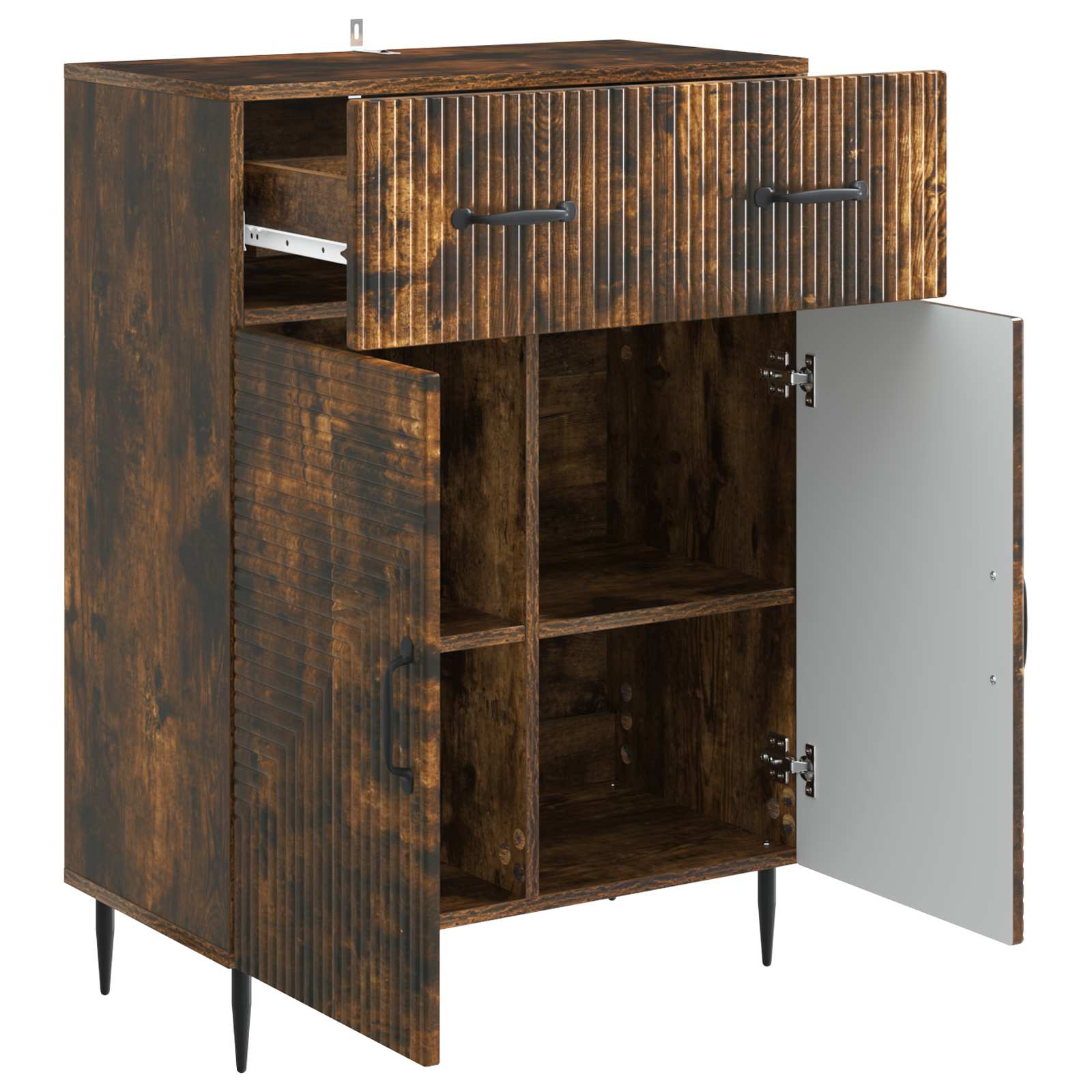 Kreveta Dimljeni hrast 66 x 34,5 x 89,5 cm Konstruirano drvo