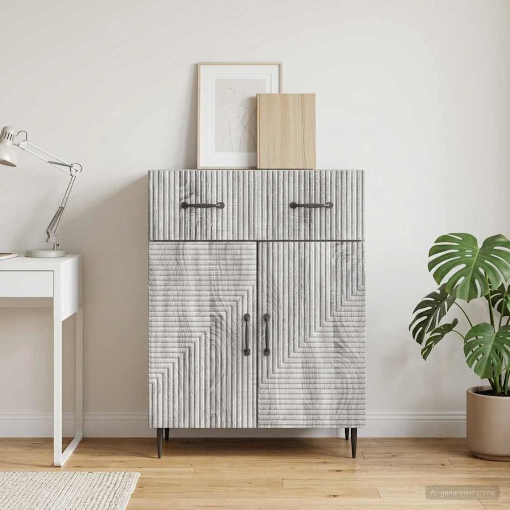 Kreveta Siva sonoma 66 x 34,5 x 89,5 cm Konstruirano drvo