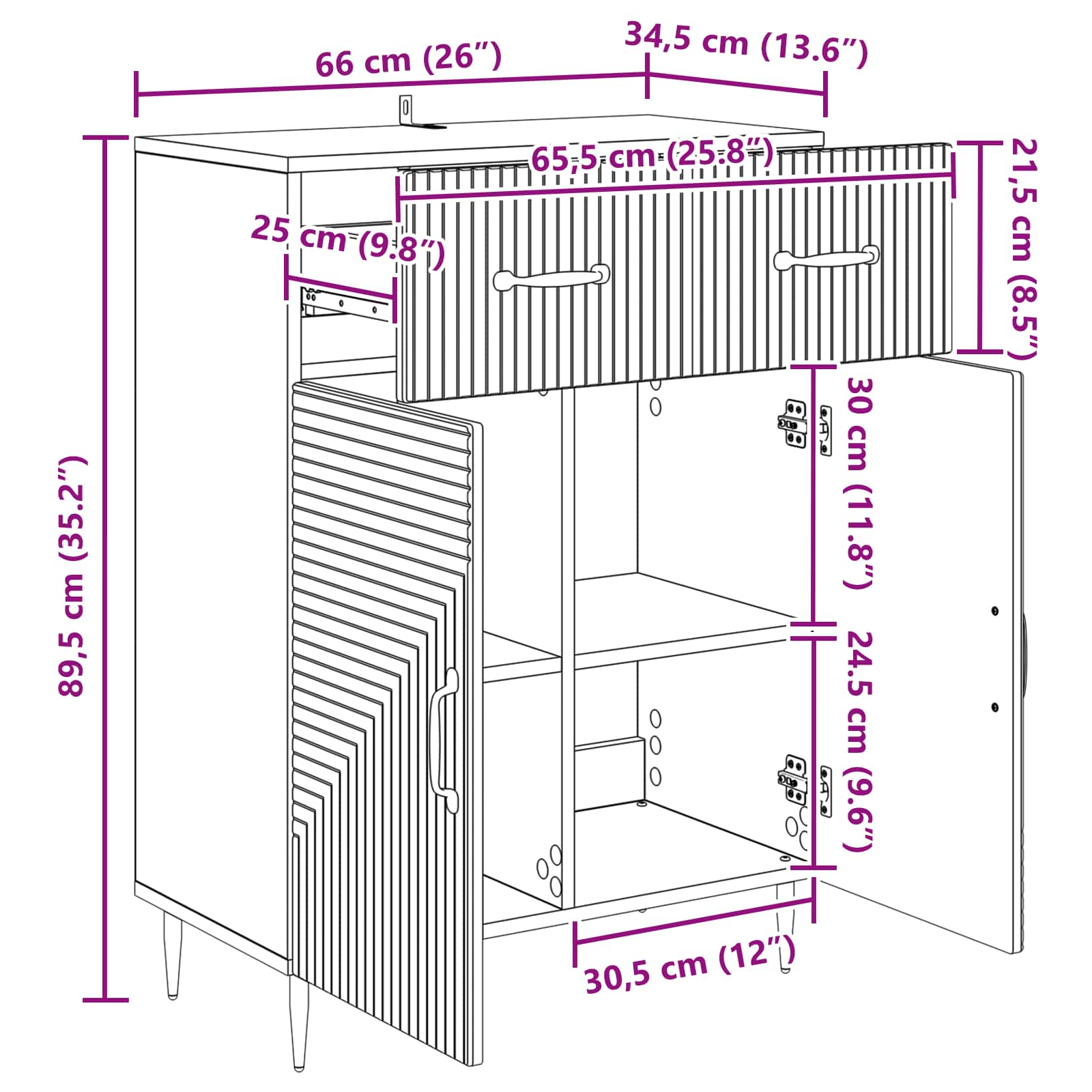 Kreveta Staro drvo 66 x 34,5 x 89,5 cm Konstruirano drvo