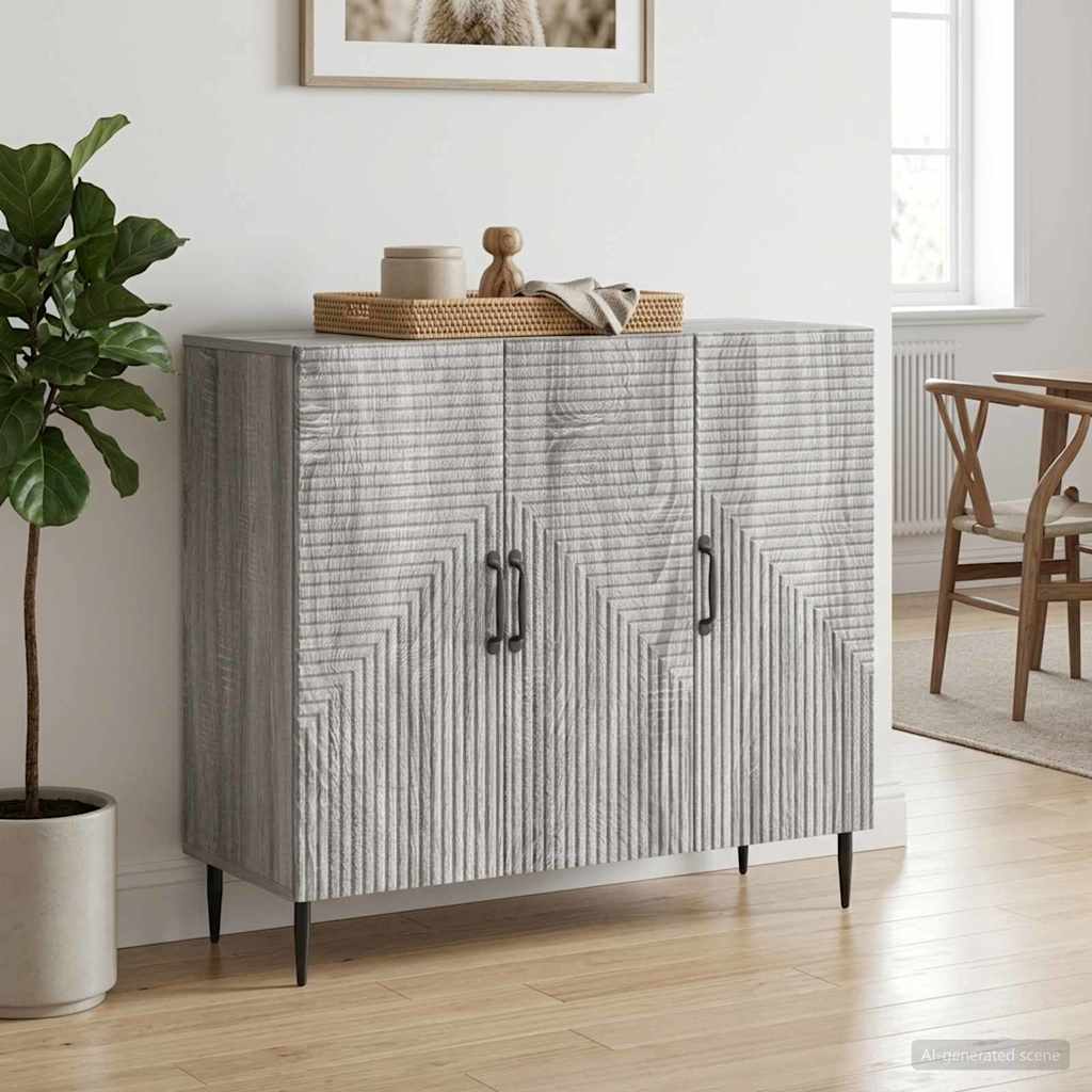 Kreveta Siva sonoma 89 x 34,5 x 80 cm Konstruirano drvo