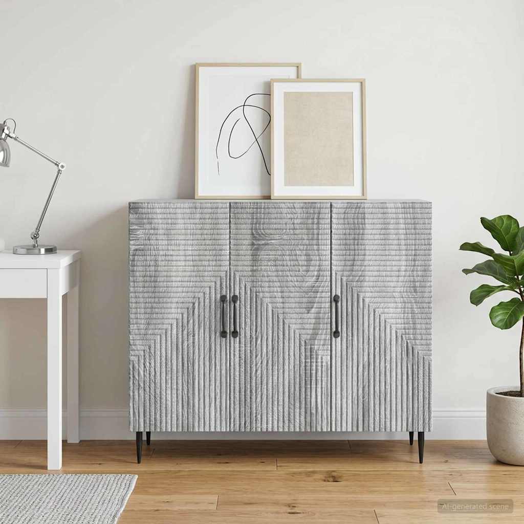 Kreveta Siva sonoma 89 x 34,5 x 80 cm Konstruirano drvo