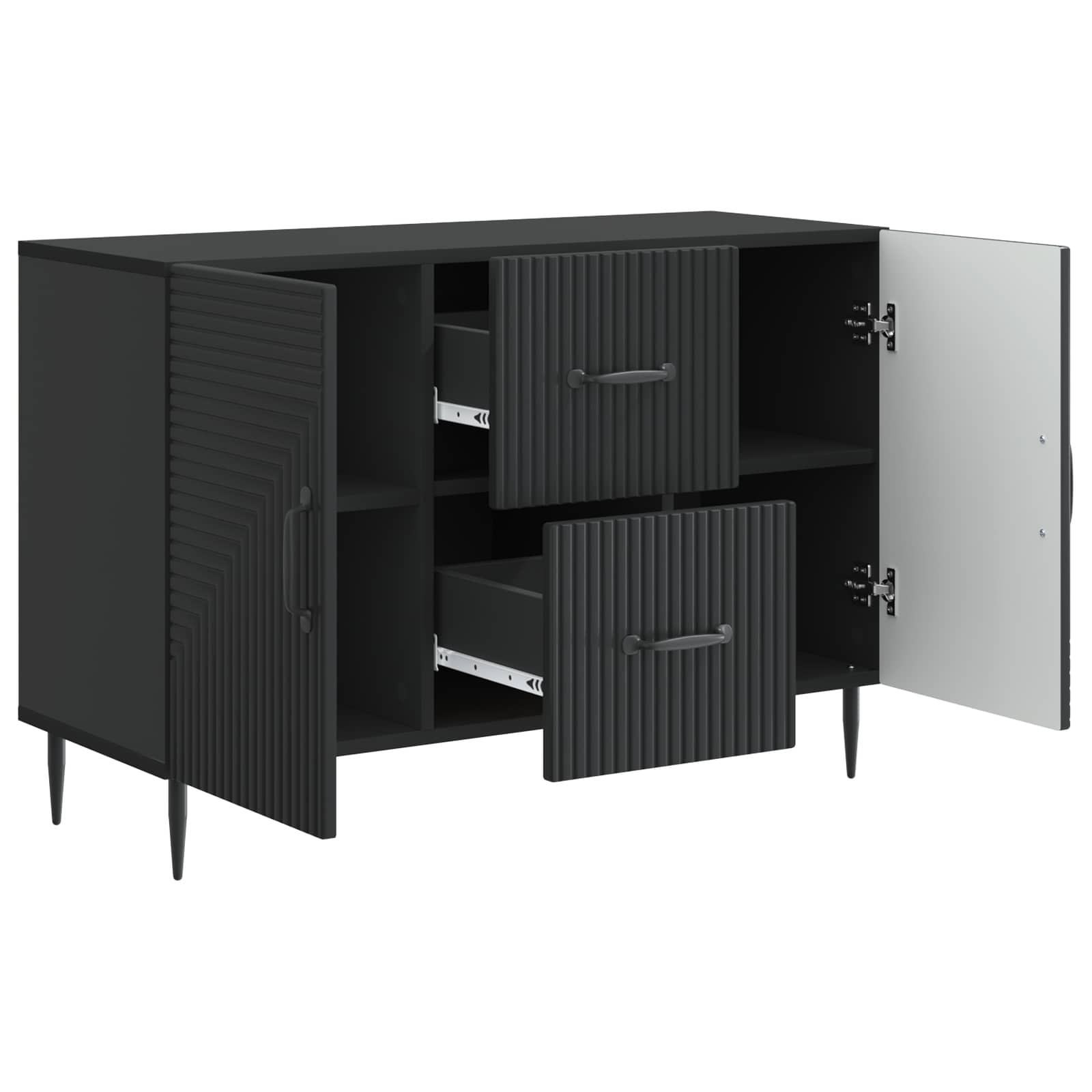 Kreveta s ladicama Crna 89 x 34,5 x 60 cm Konstruirano drvo