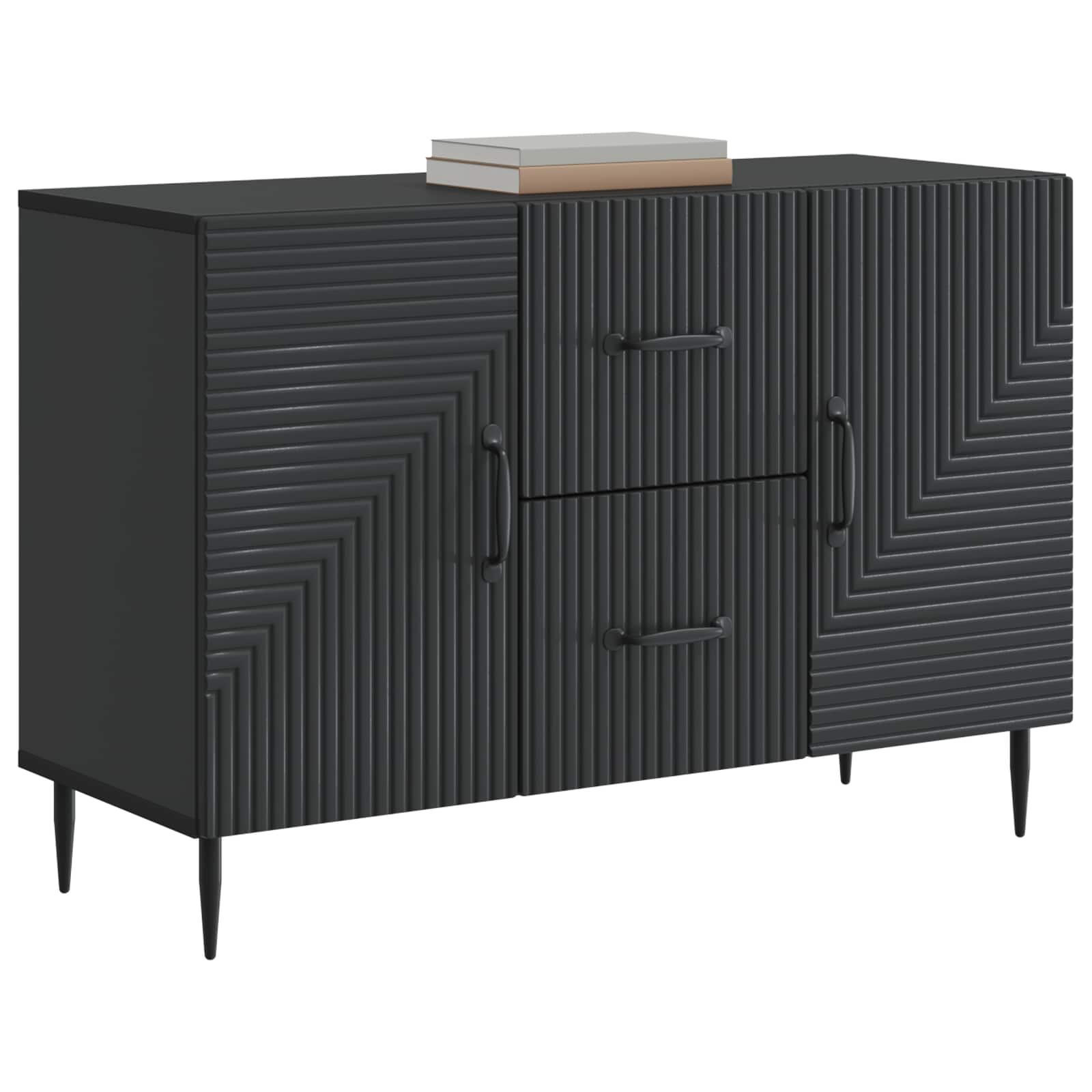 Kreveta s ladicama Crna 89 x 34,5 x 60 cm Konstruirano drvo