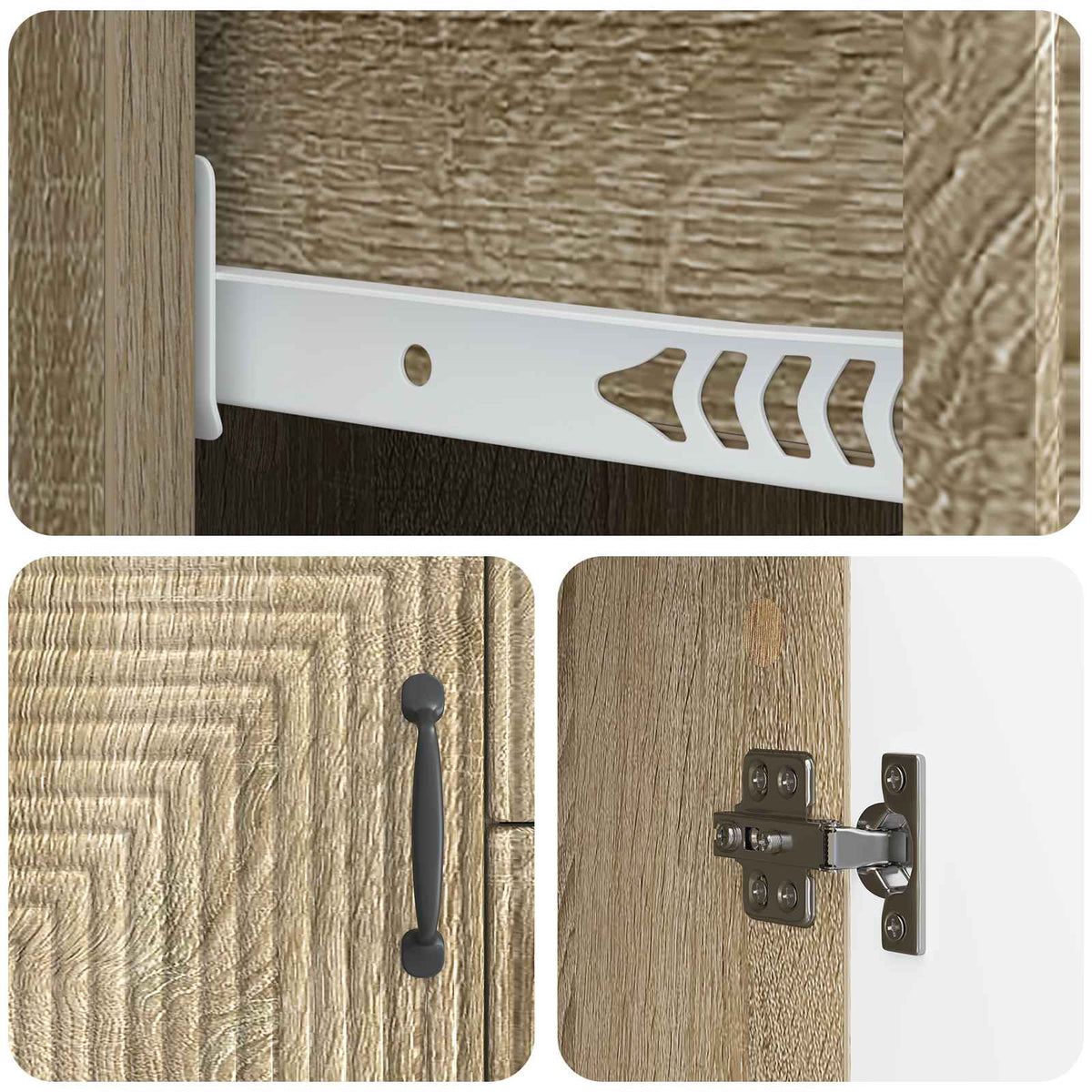 Kreveta Hrast sonoma 89 x 34,5 x 60 cm Konstruirano drvo