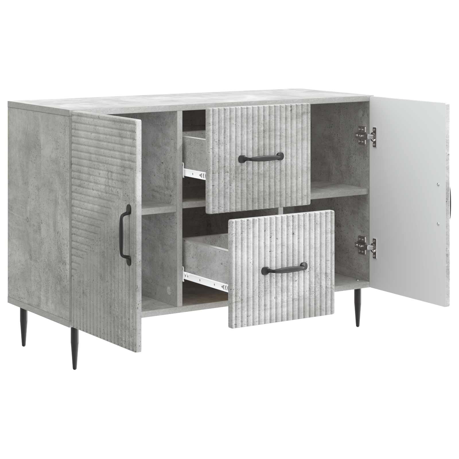 Kreveta Betonska siva 89 x 34,5 x 60 cm Konstruirano drvo