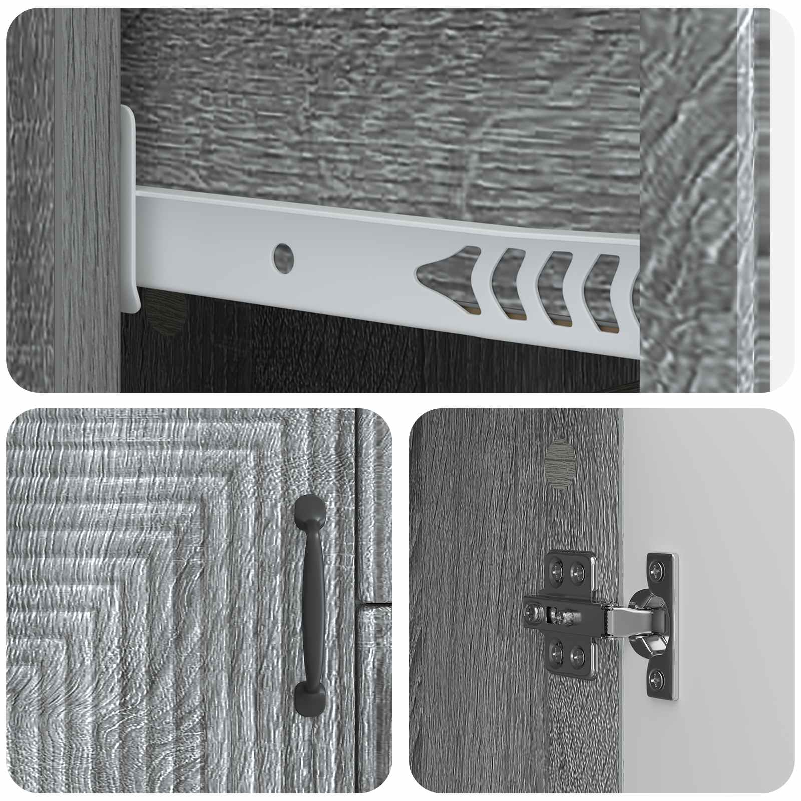 Kreveta Siva sonoma 89 x 34,5 x 60 cm Konstruirano drvo