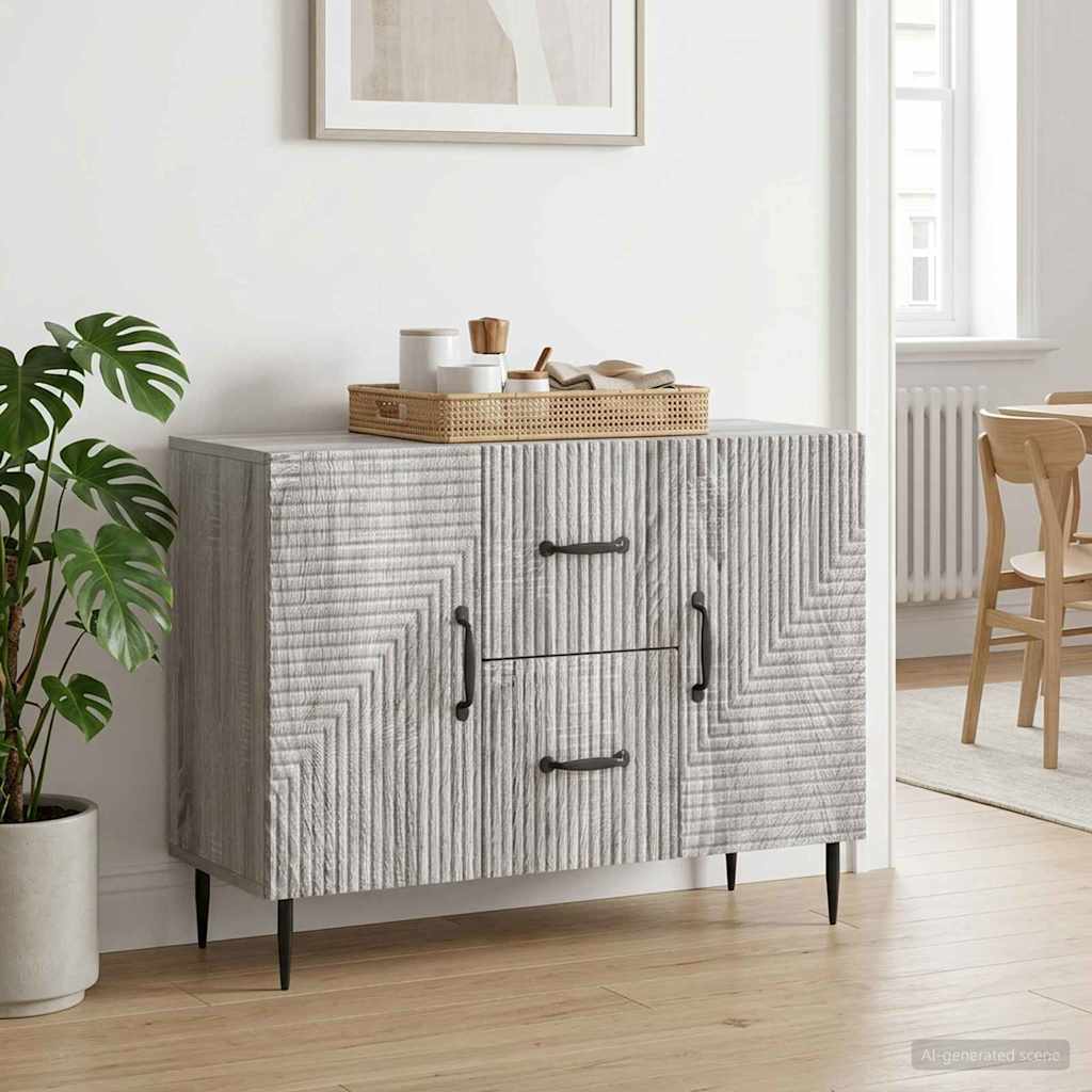 Kreveta Siva sonoma 89 x 34,5 x 60 cm Konstruirano drvo