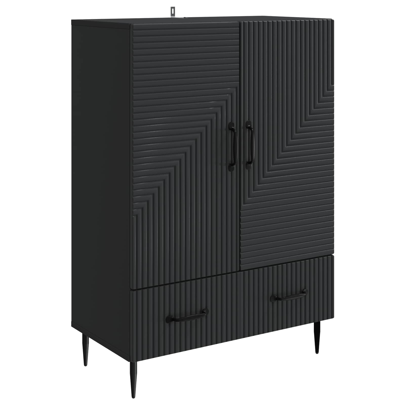 Kreveta s ladicama Crna 66 x 34,5 x 95 cm Konstruirano drvo