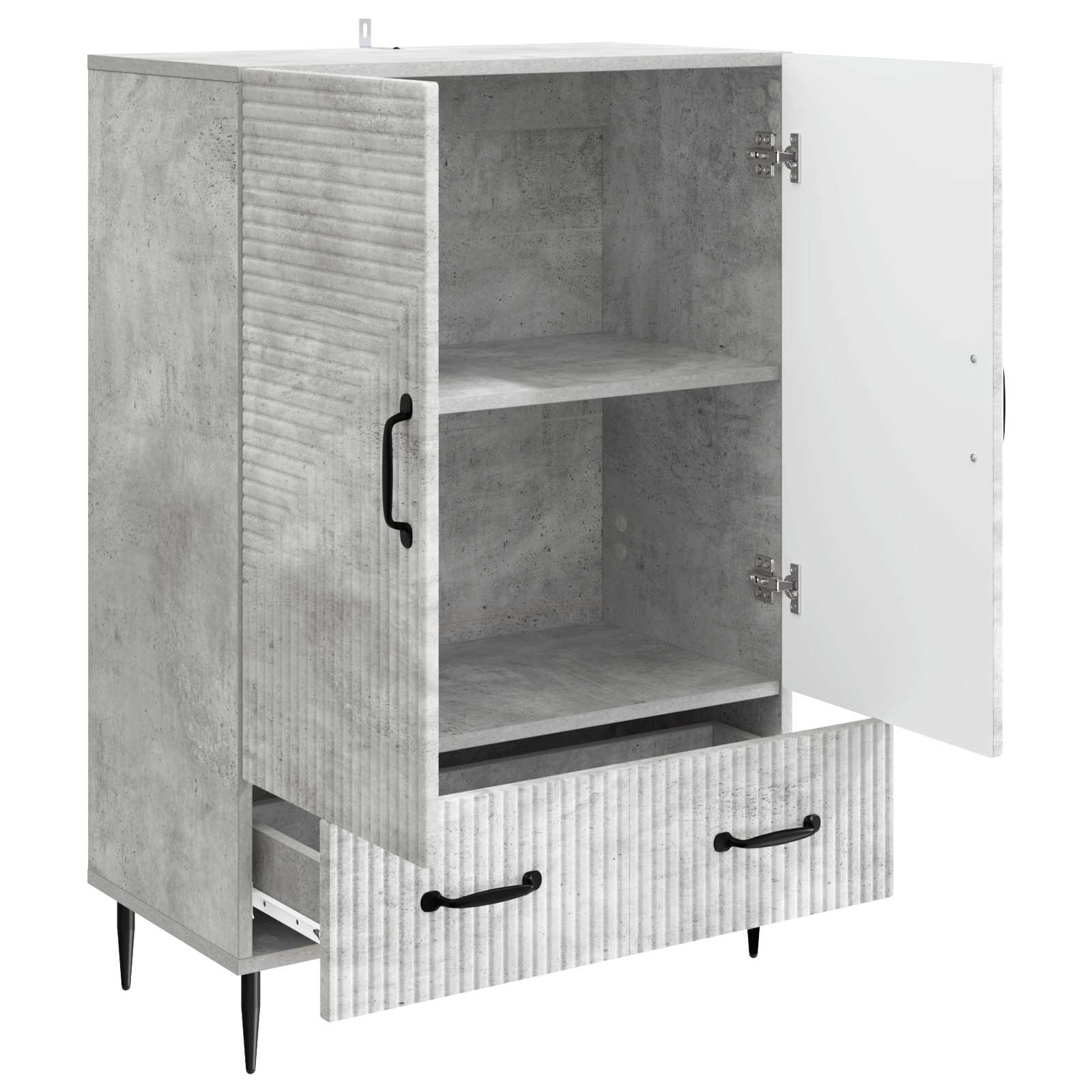 Kreveta Betonska siva 66 x 34,5 x 95 cm Konstruirano drvo