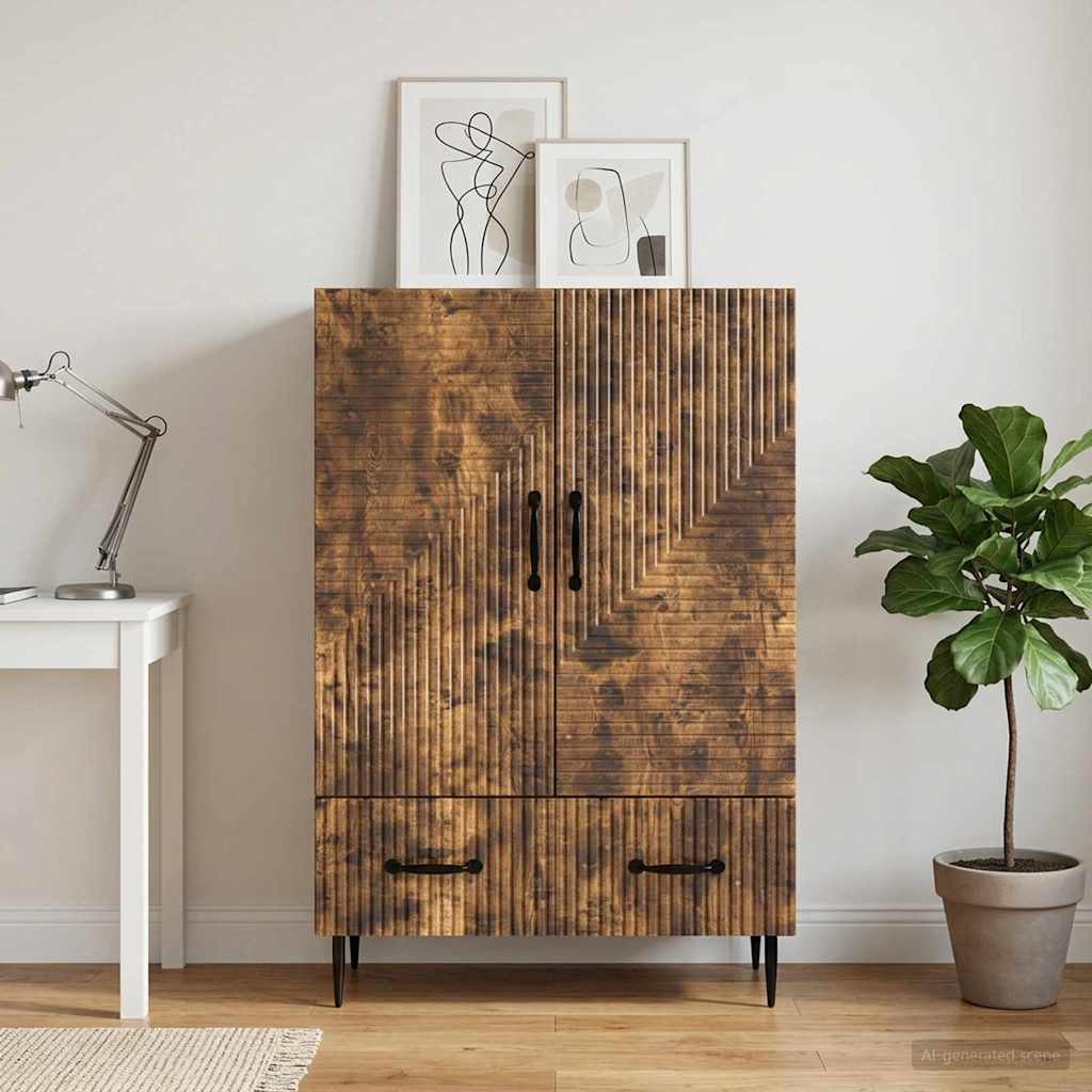 Kreveta Dimljeni hrast 66 x 34,5 x 95 cm Konstruirano drvo