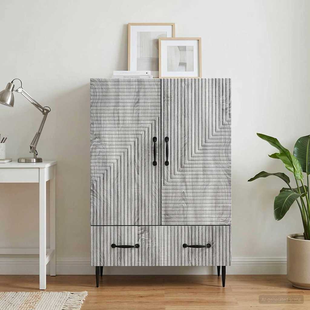 Kreveta Siva sonoma 66 x 34,5 x 95 cm Konstruirano drvo