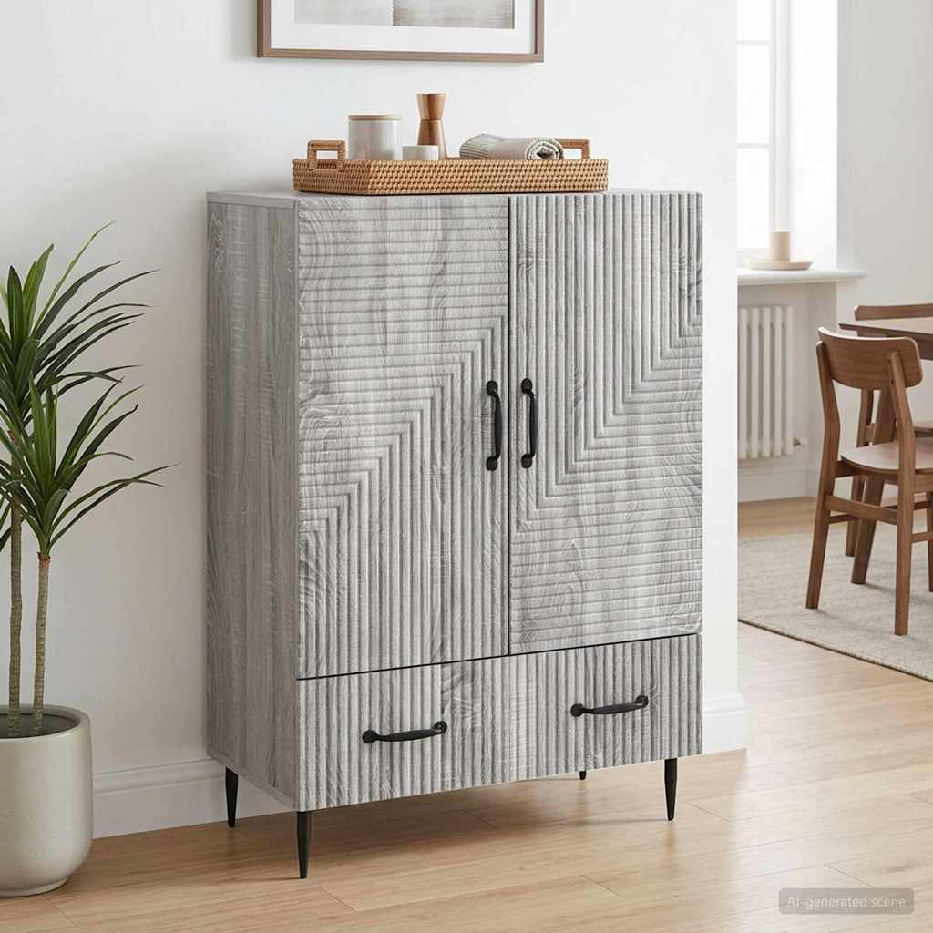 Kreveta Siva sonoma 66 x 34,5 x 95 cm Konstruirano drvo
