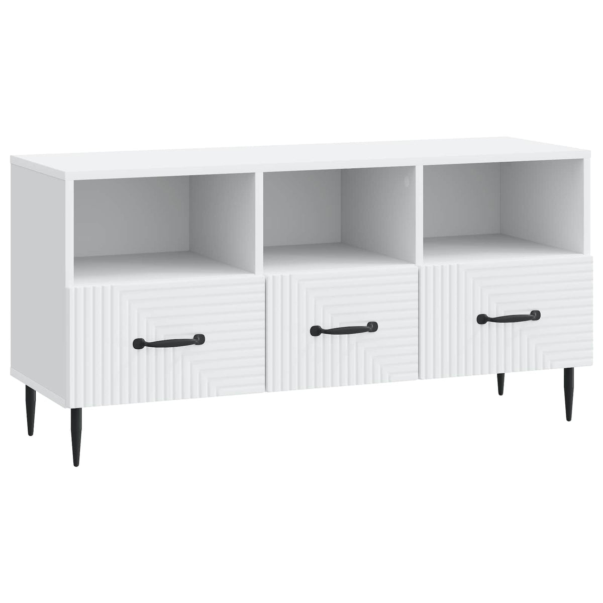 TV ormar s ladicama Bijela 102 x 34,5 x 50 cm Konstruirano drvo