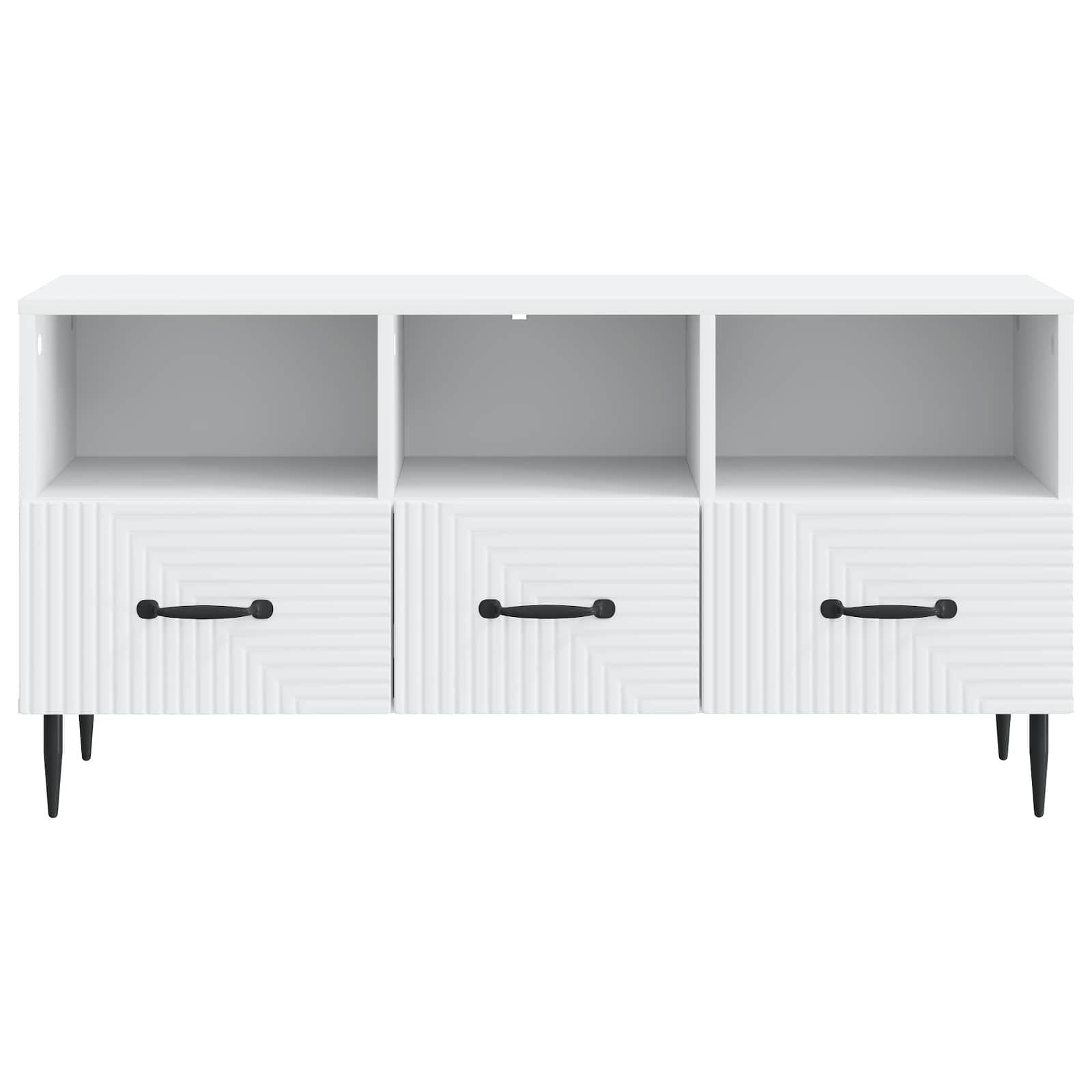 TV ormar s ladicama Bijela 102 x 34,5 x 50 cm Konstruirano drvo