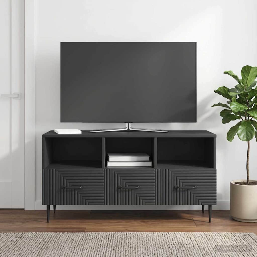 TV ormar s ladicama Crna 102 x 34,5 x 50 cm Konstruirano drvo