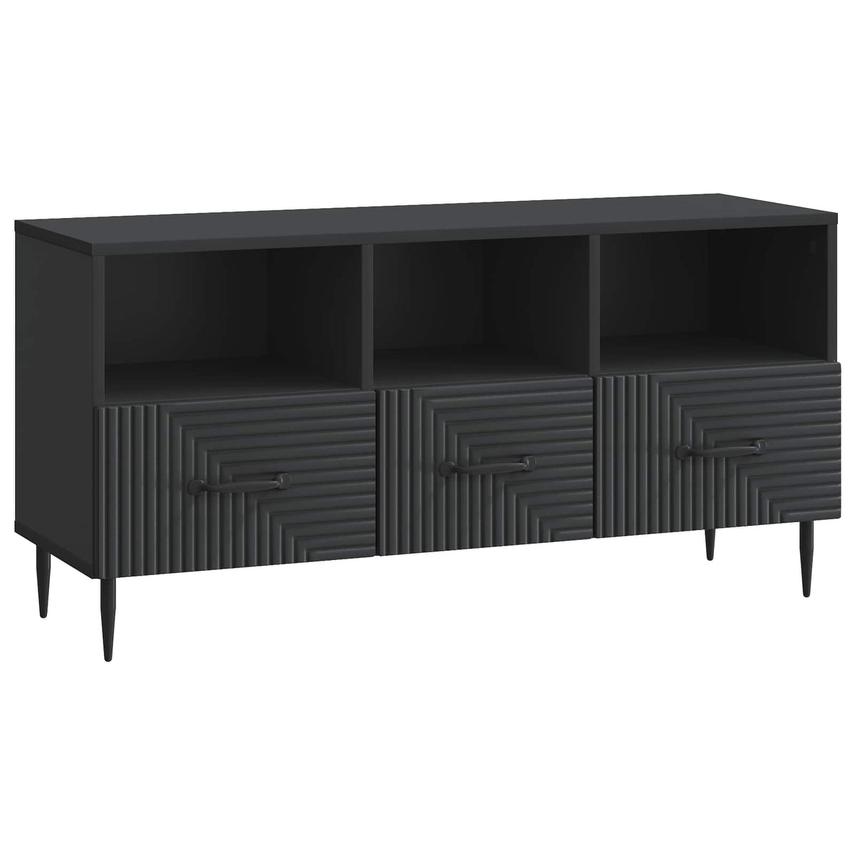 TV ormar s ladicama Crna 102 x 34,5 x 50 cm Konstruirano drvo