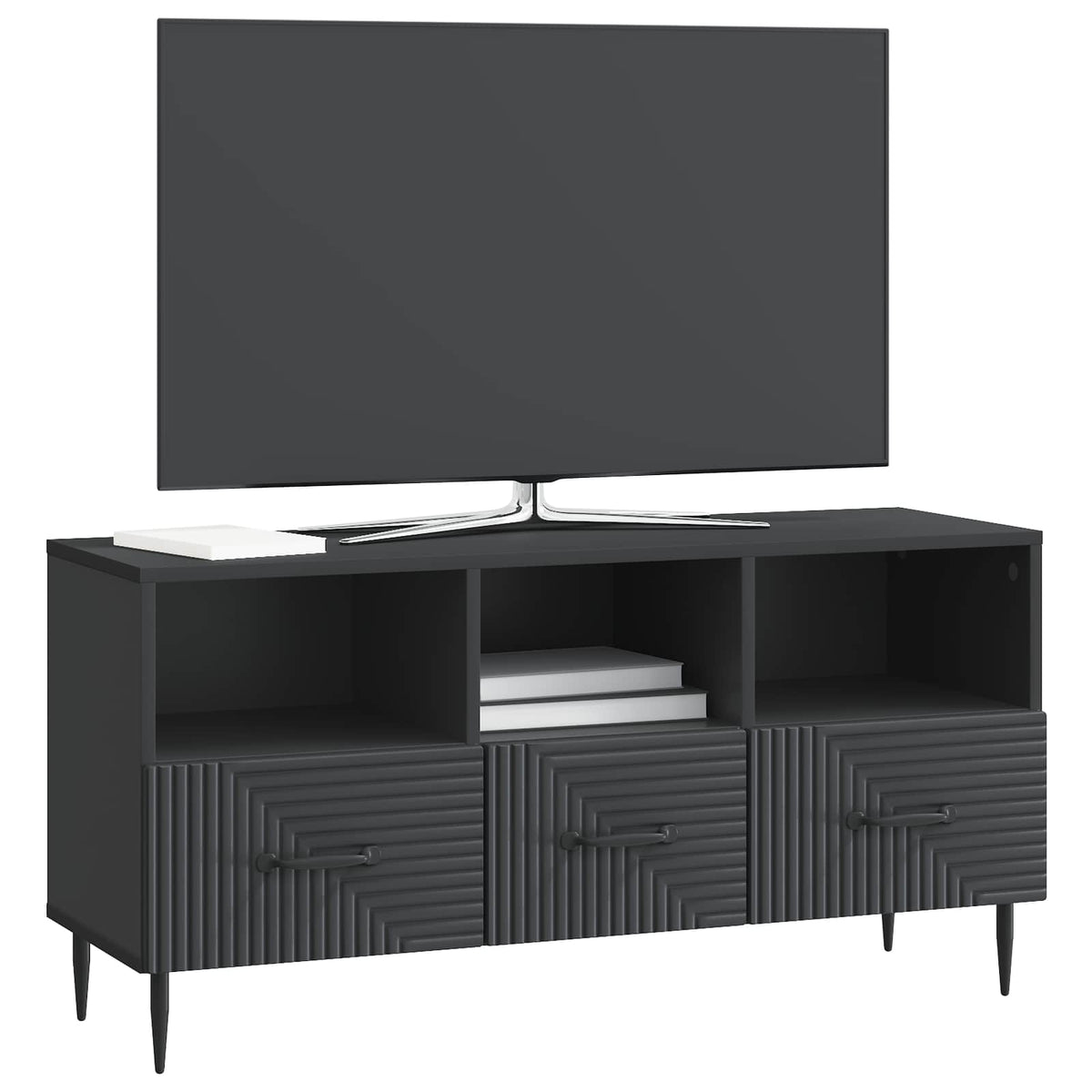 TV ormar s ladicama Crna 102 x 34,5 x 50 cm Konstruirano drvo