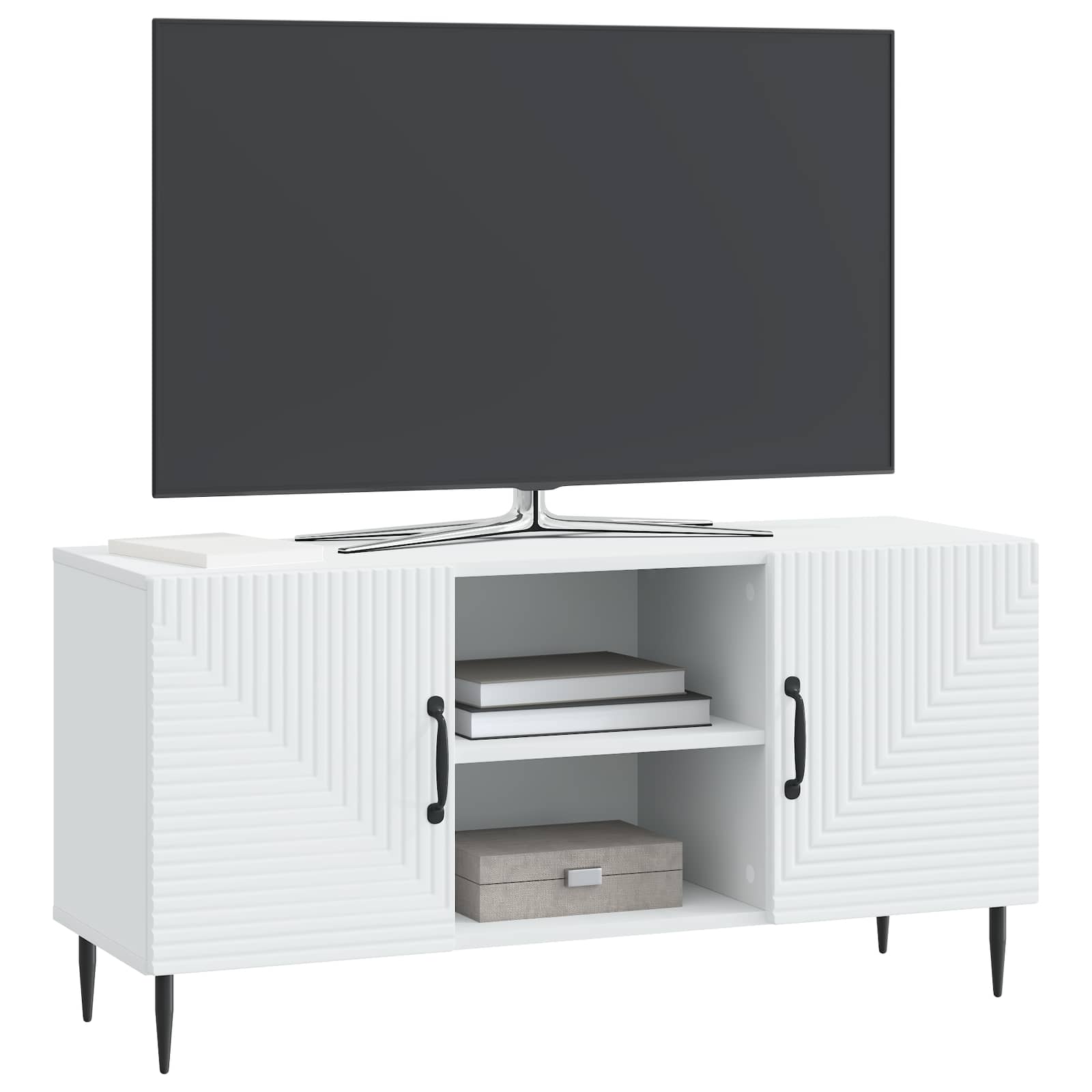 TV ormar Bijela 102 x 34,5 x 50 cm Konstruirano drvo