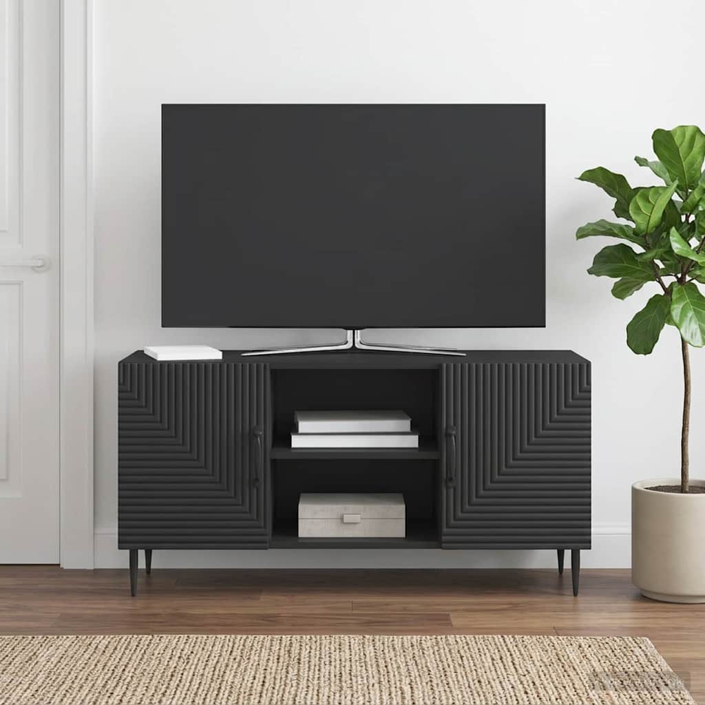 TV ormar Crna 102 x 34,5 x 50 cm Konstruirano drvo