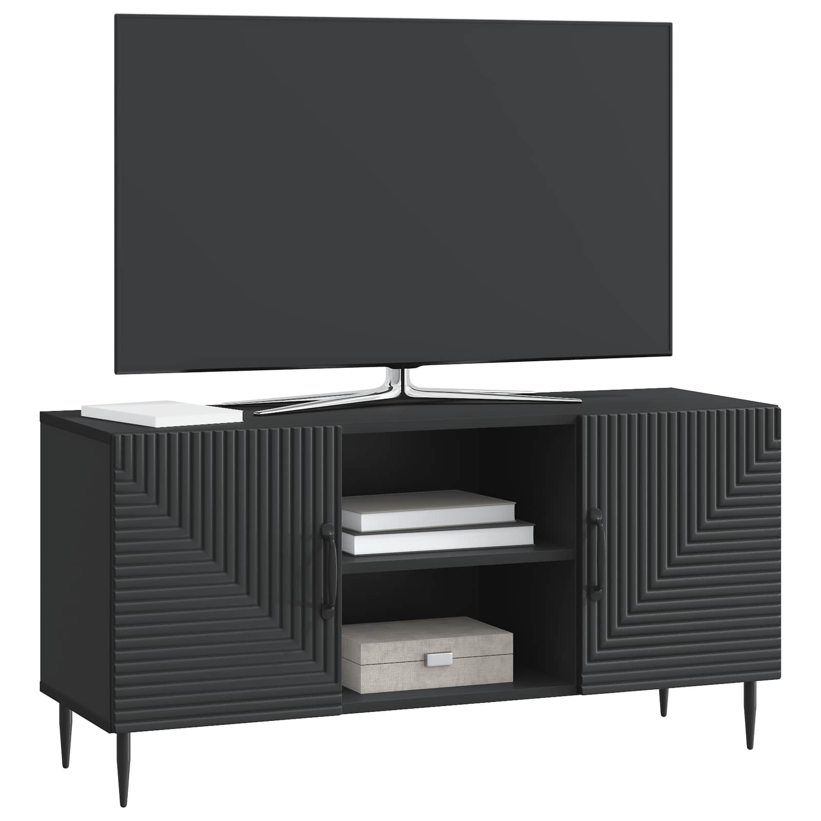 TV ormar Crna 102 x 34,5 x 50 cm Konstruirano drvo
