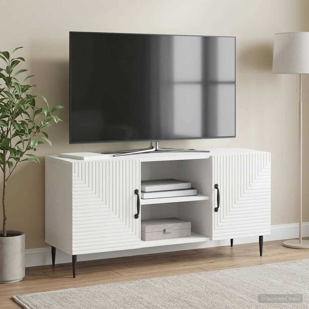 TV ormar Bijela visokog sjaja 102 x 34,5 x 50 cm