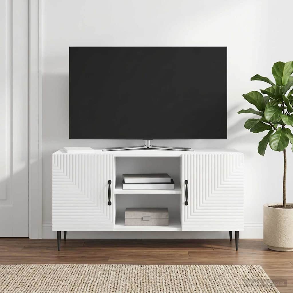 TV ormar Bijela visokog sjaja 102 x 34,5 x 50 cm