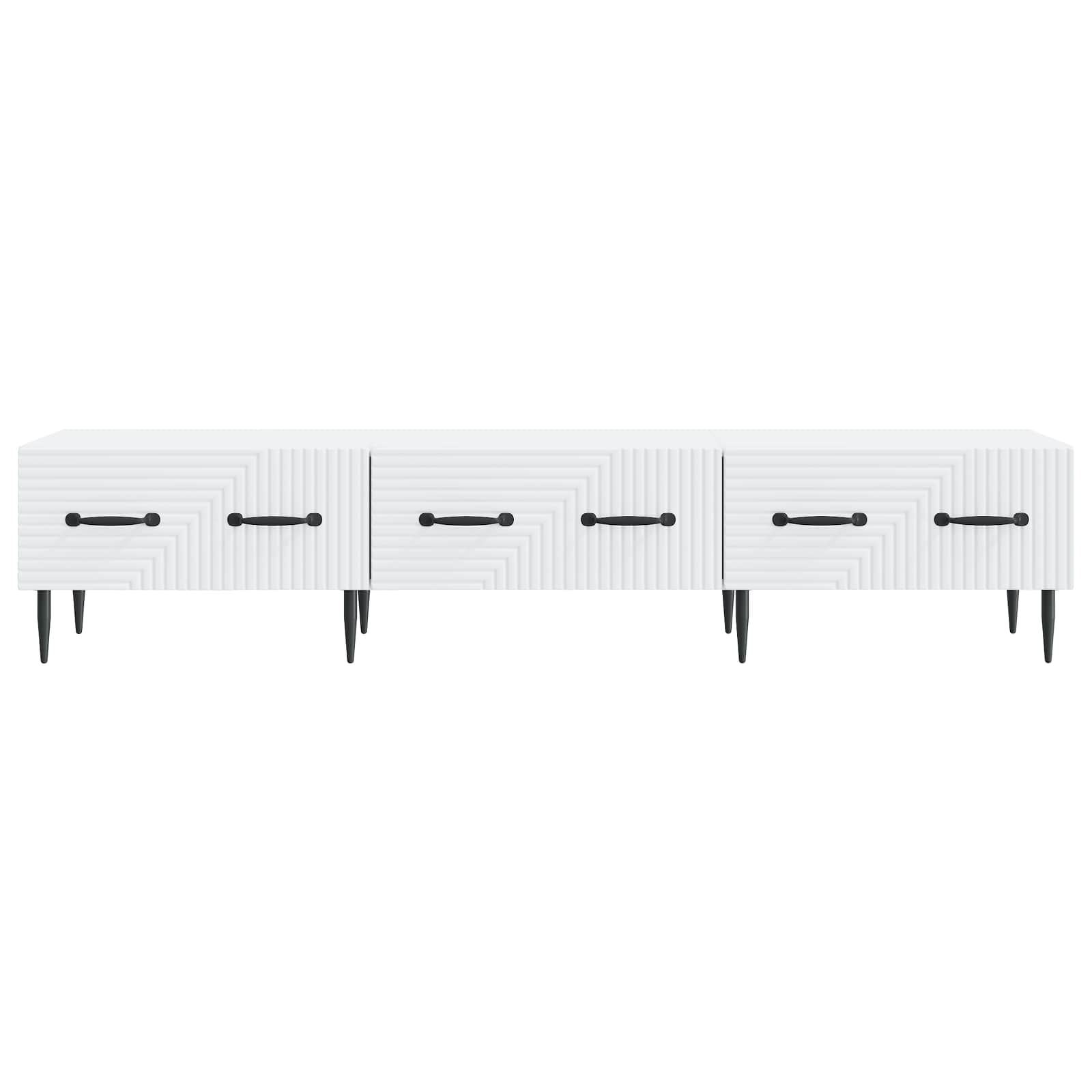 TV ormar s ladicama Bijela 147 x 34,5 x 30 cm Konstruirano drvo
