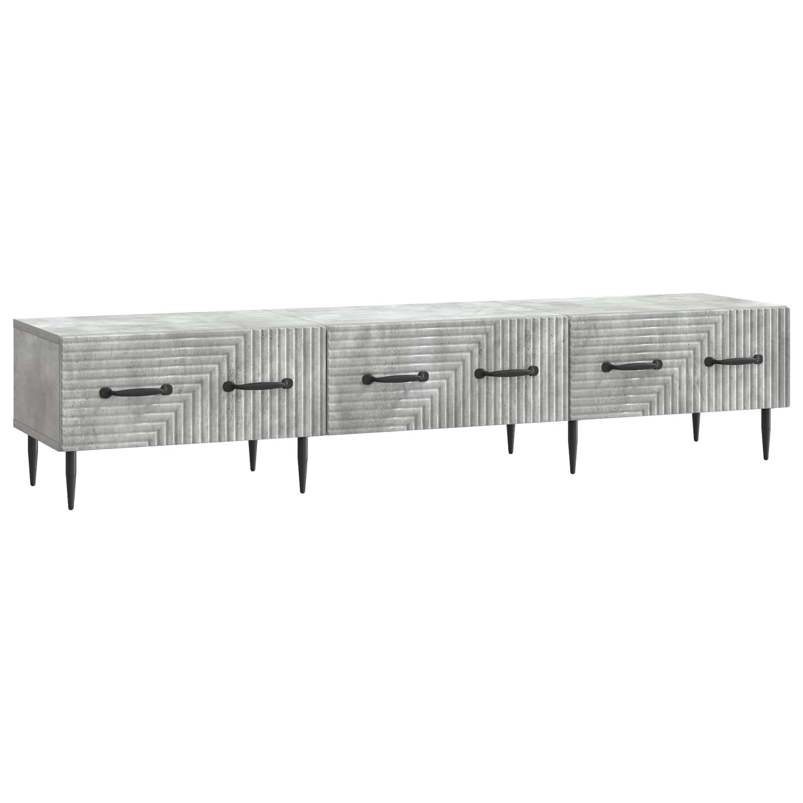 TV ormar Betonska siva 147 x 34,5 x 30 cm Konstruirano drvo