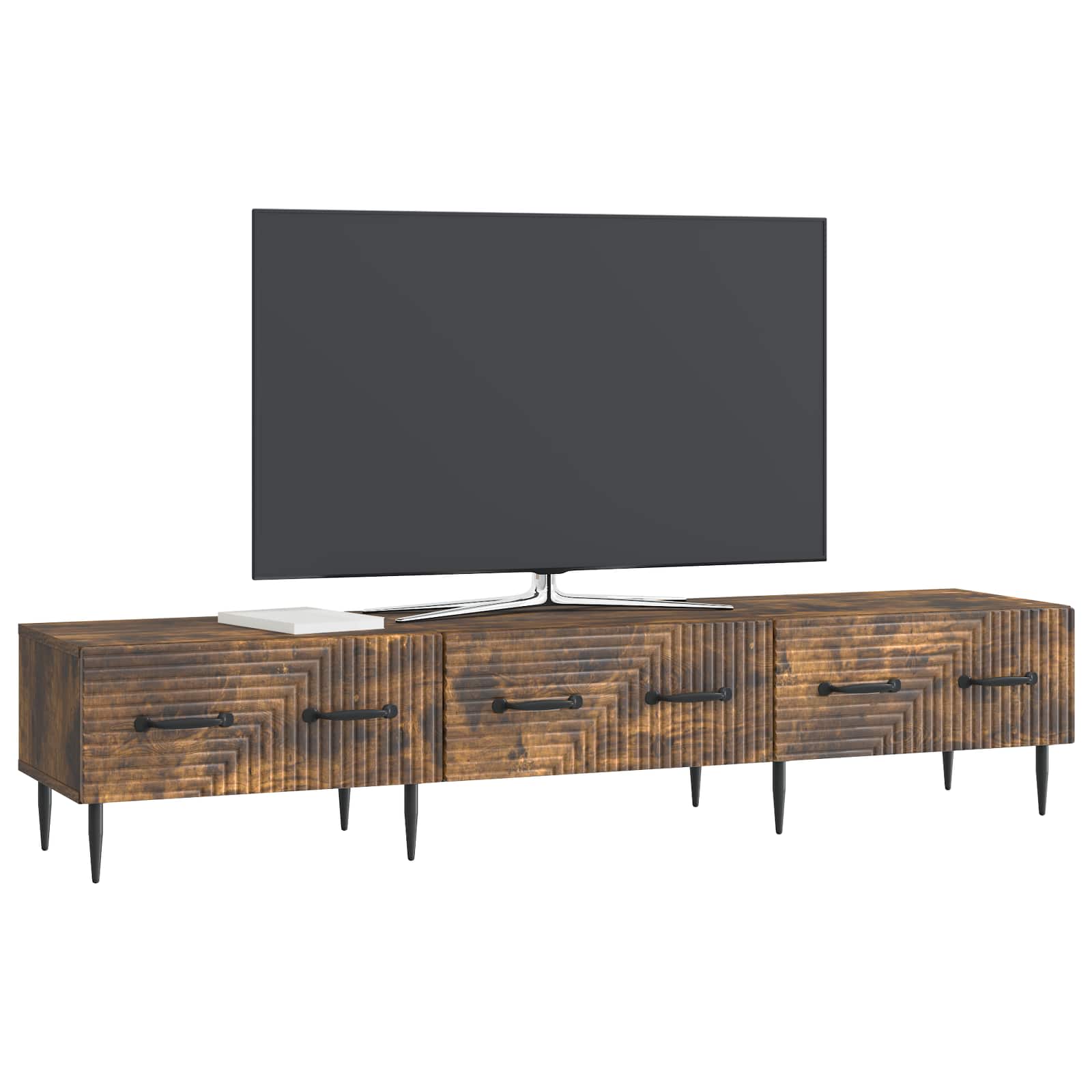 TV ormar Dimljeni hrast 147 x 34,5 x 30 cm Konstruirano drvo