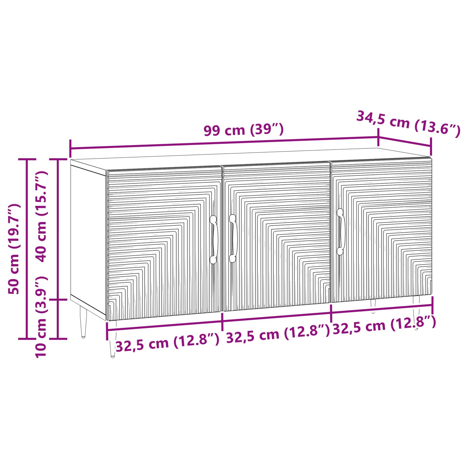 TV ormar Crna 99 x 34,5 x 50 cm Konstruirano drvo
