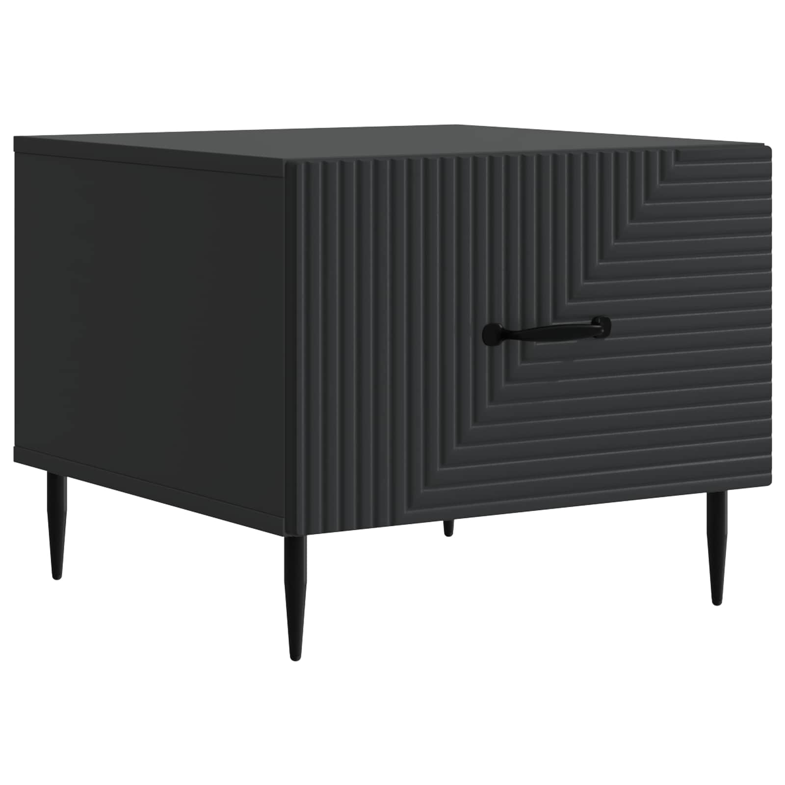 Kava Stol s ladicama Crna 49 x 50 x 40 cm Konstruirano drvo