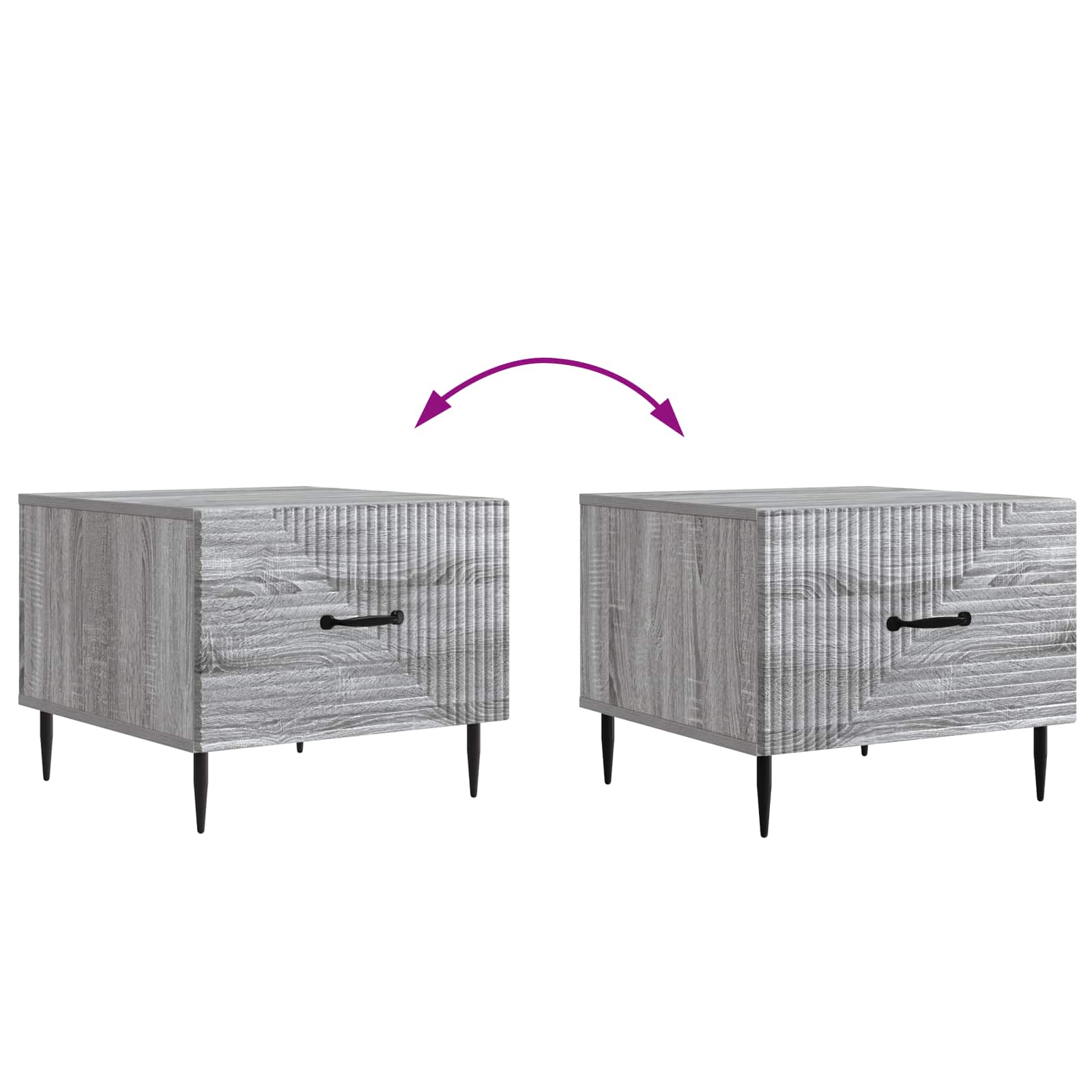 Kava Stol Siva sonoma 49 x 50 x 40 cm Konstruirano drvo