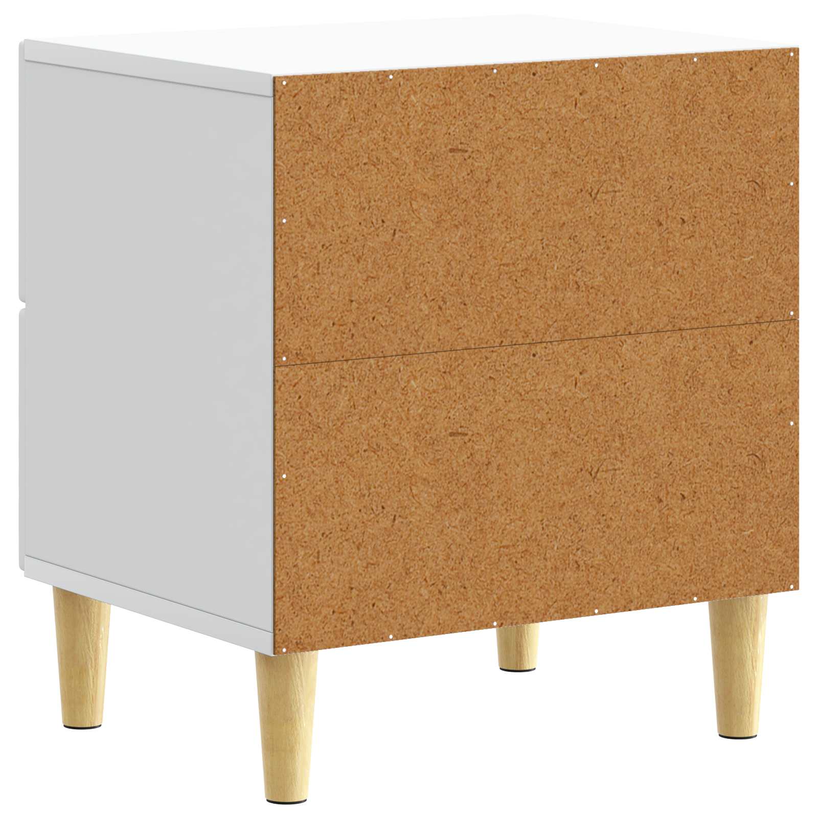 Noćni ormarić 2 pcs Bijela 43 x 34,5 x 48 cm Konstruirano drvo