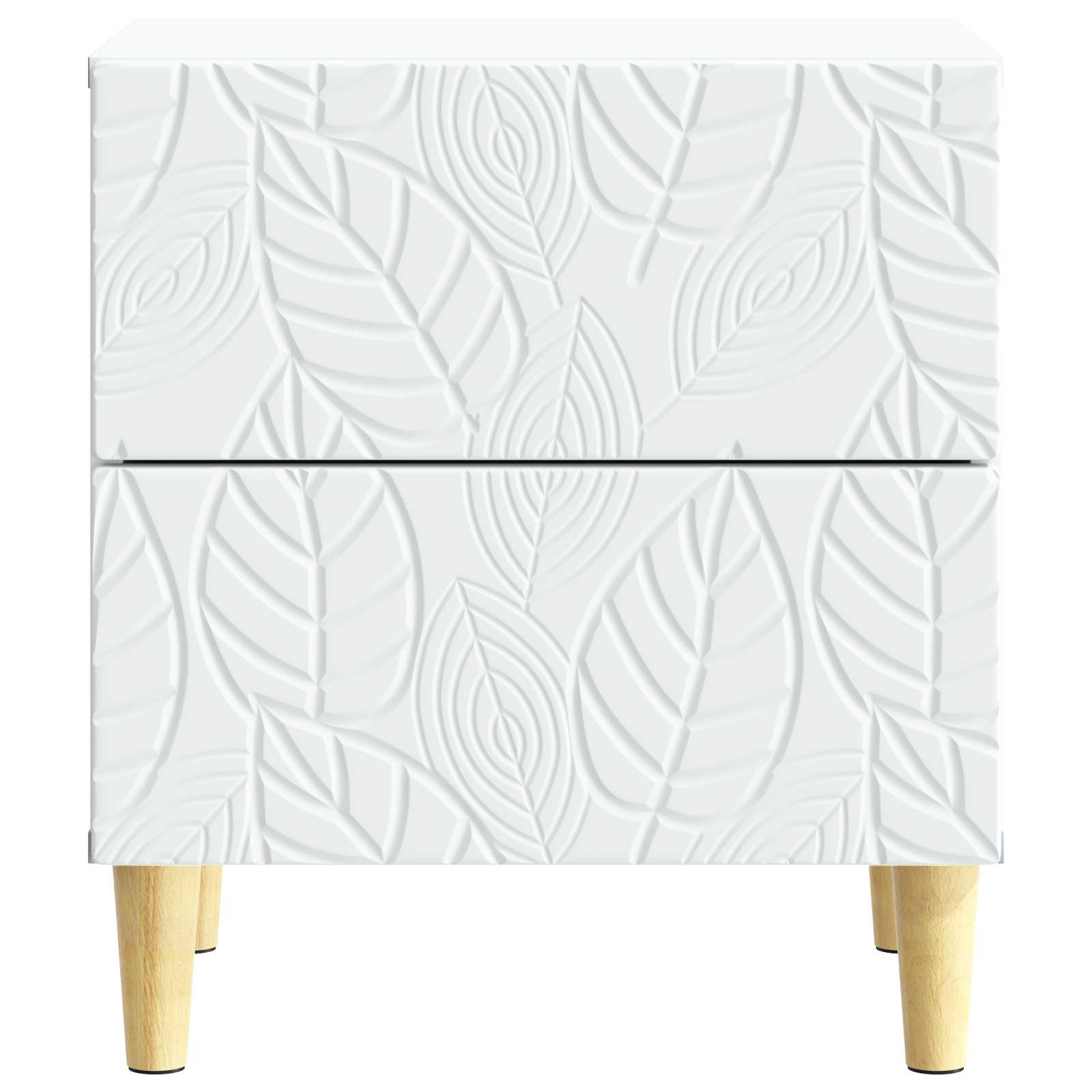 Noćni ormarić 2 pcs Bijela 43 x 34,5 x 48 cm Konstruirano drvo