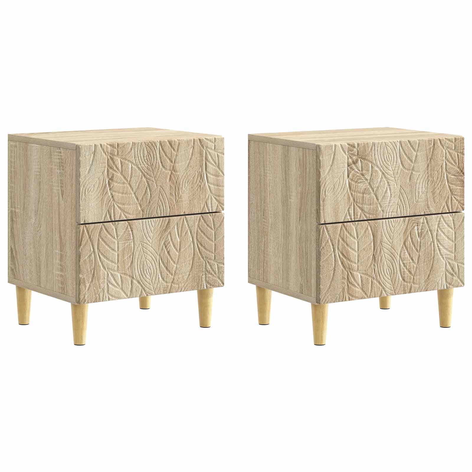 Noćni ormarić 2 pcs Hrast sonoma 43 x 34,5 x 48 cm