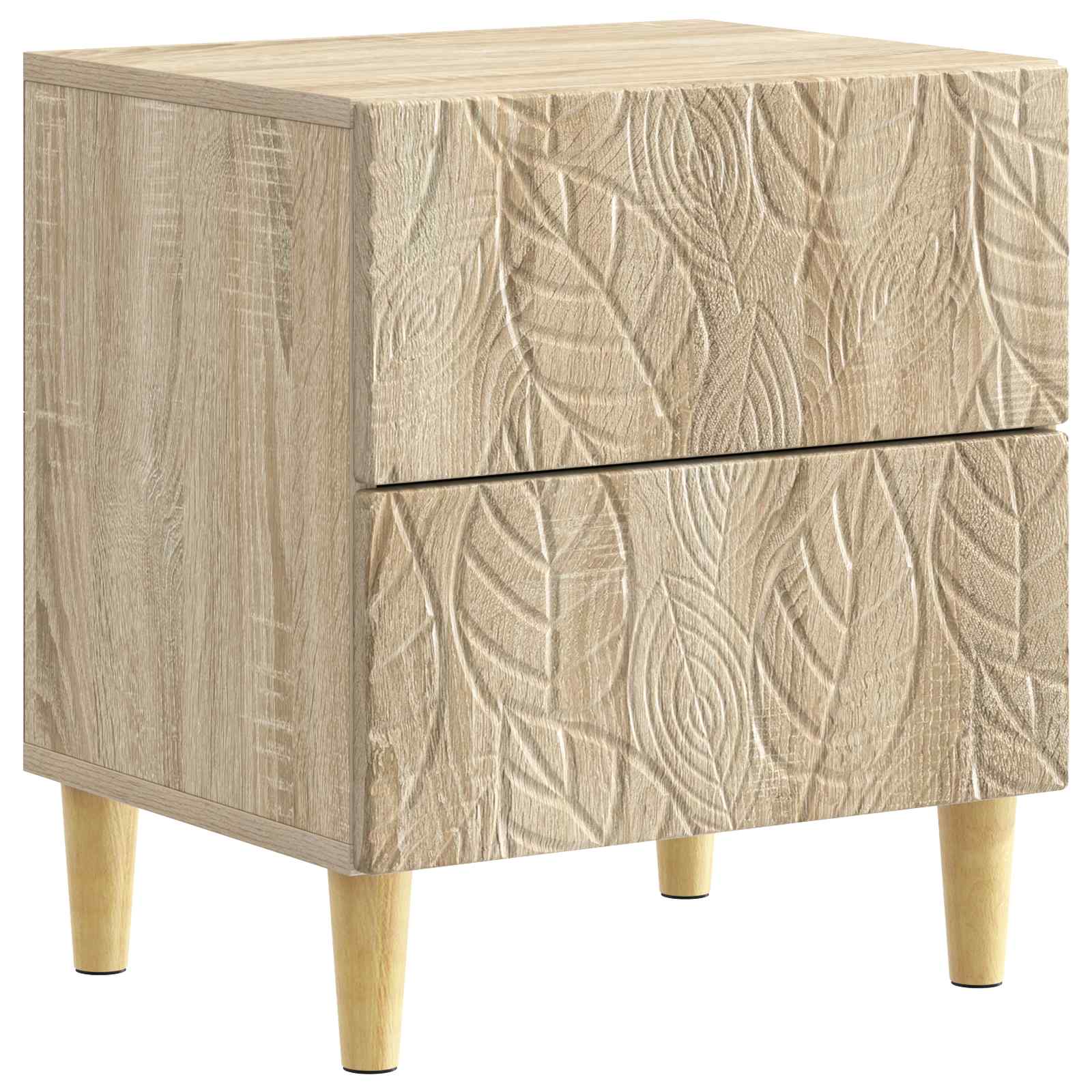 Noćni ormarić 2 pcs Hrast sonoma 43 x 34,5 x 48 cm