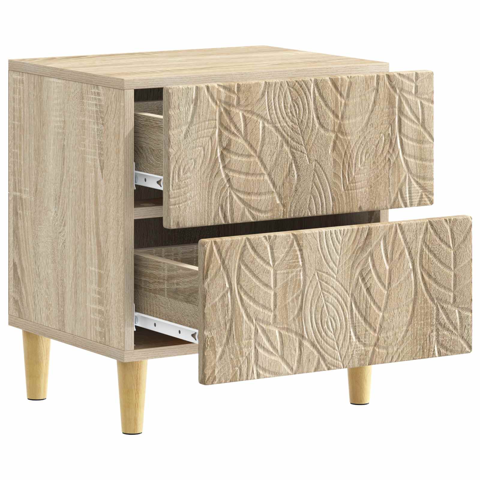 Noćni ormarić 2 pcs Hrast sonoma 43 x 34,5 x 48 cm