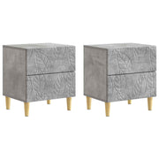 Noćni ormarić 2 pcs Betonska siva 43 x 34,5 x 48 cm
