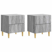 Noćni ormarić 2 pcs Siva Sonoma 43 x 34,5 x 48 cm