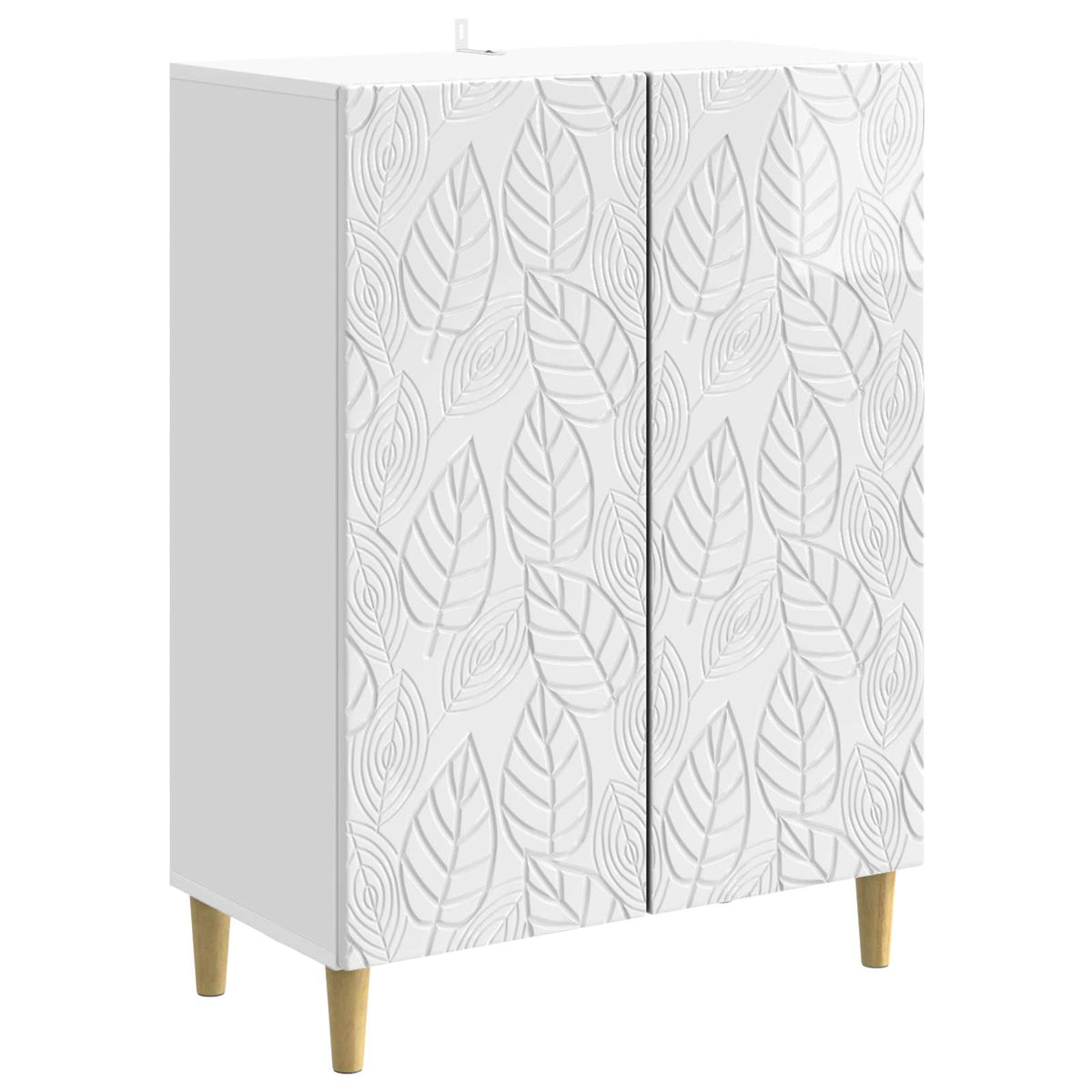 Postol Bijela visokog sjaja 66 x 34,5 x 90 cm Konstruirano drvo