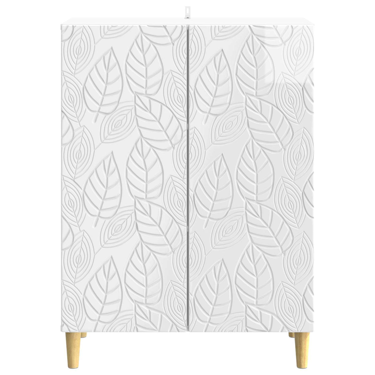 Postol Bijela visokog sjaja 66 x 34,5 x 90 cm Konstruirano drvo