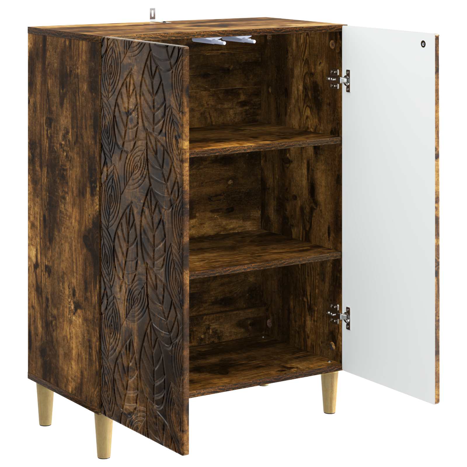 Postol Dimljeni hrast 66 x 34,5 x 90 cm Konstruirano drvo
