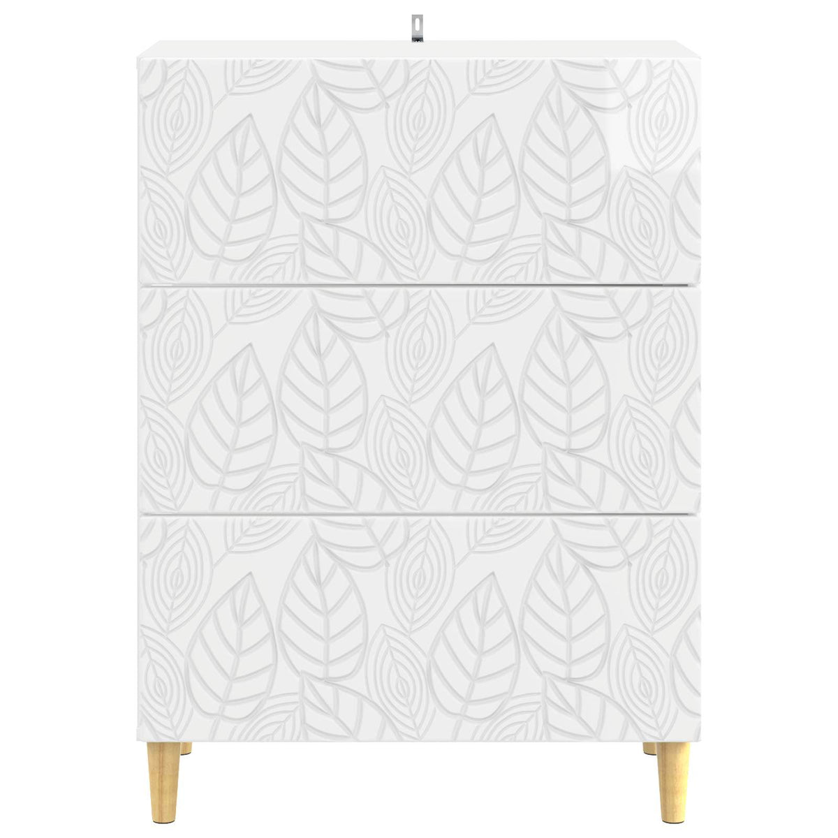 Ormar s ladicama Bijela visokog sjaja 66 x 34,5 x 90 cm