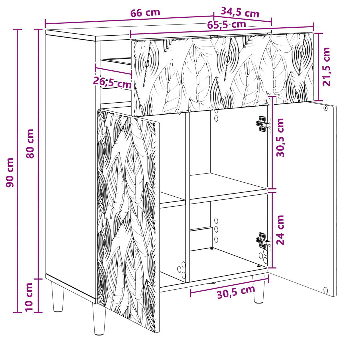 Kreveta Crna 66 x 34,5 x 90 cm Konstruirano drvo