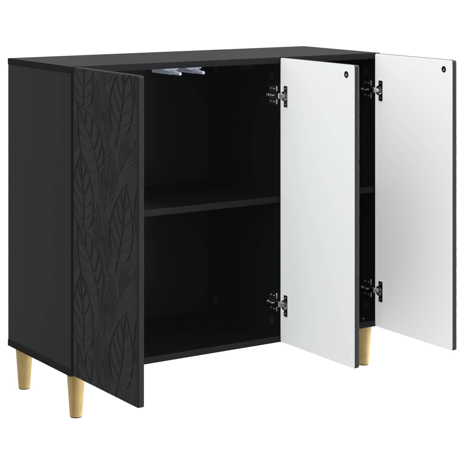 Kreveta Crna 89 x 34,5 x 80 cm Konstruirano drvo