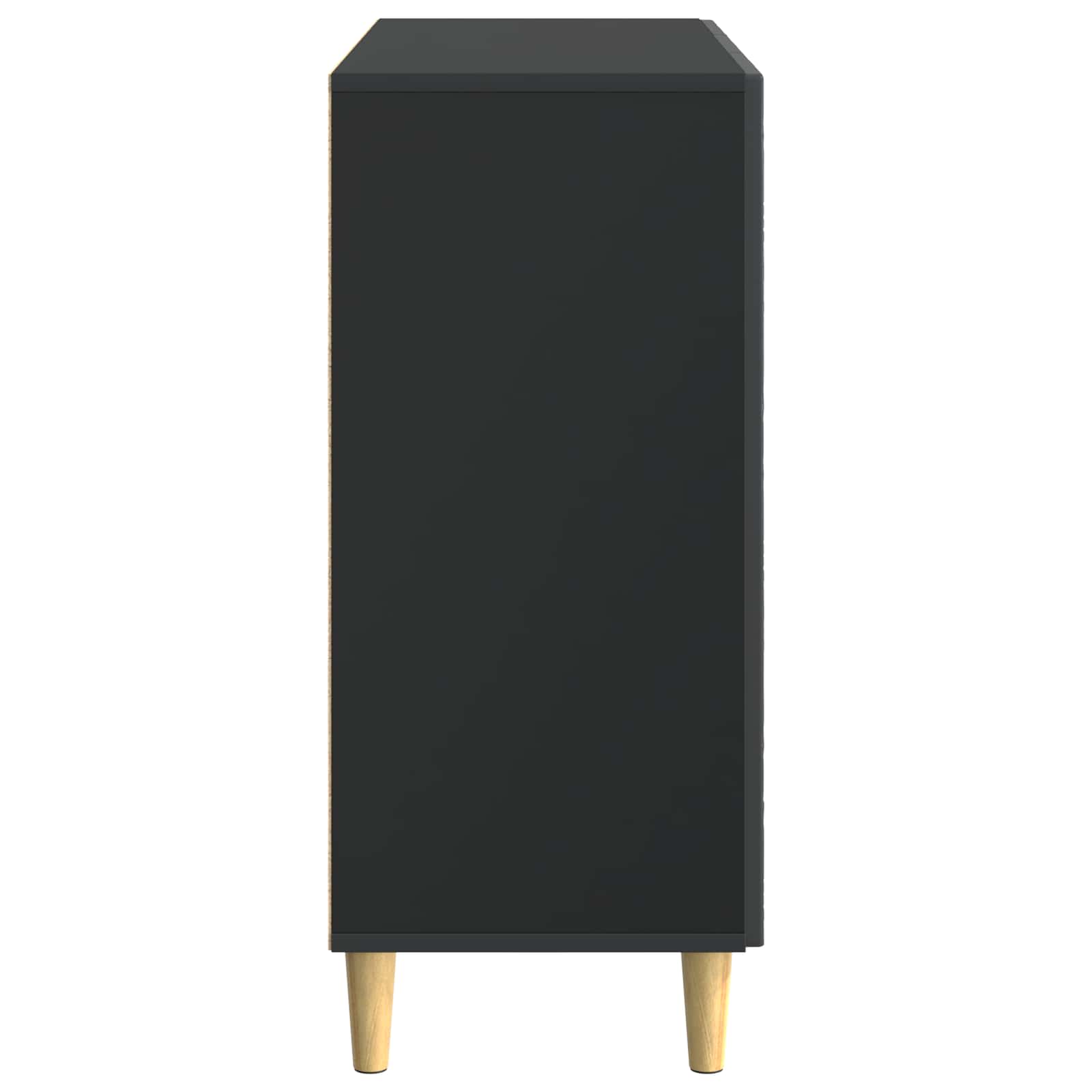 Kreveta Crna 89 x 34,5 x 80 cm Konstruirano drvo