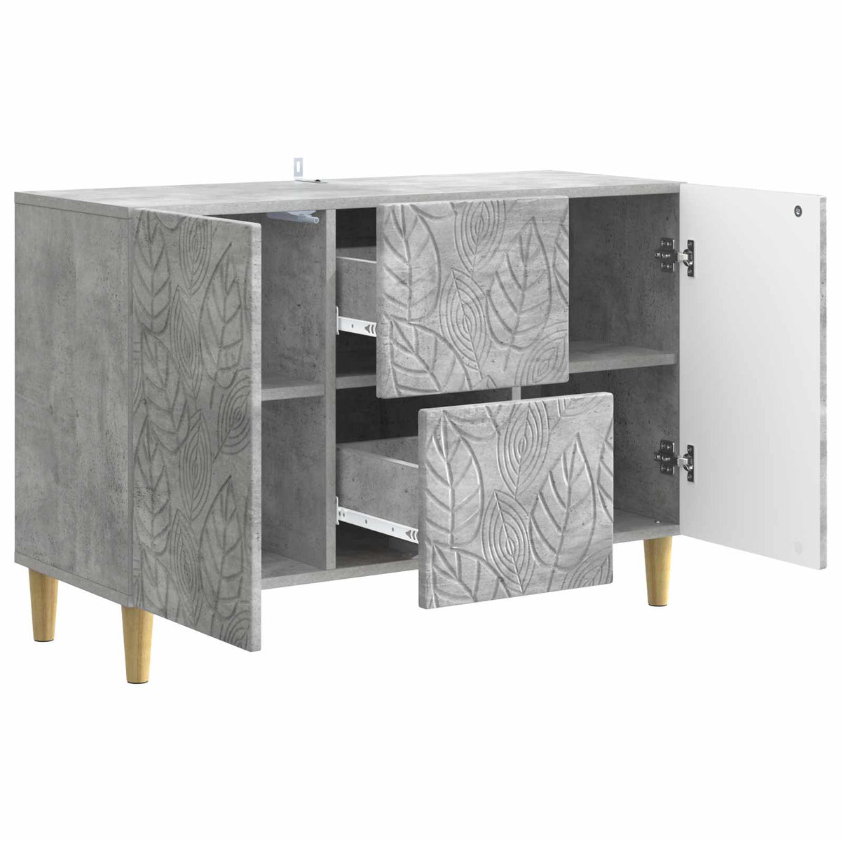 Kreveta Betonska siva 89 x 34,5 x 60 cm Konstruirano drvo
