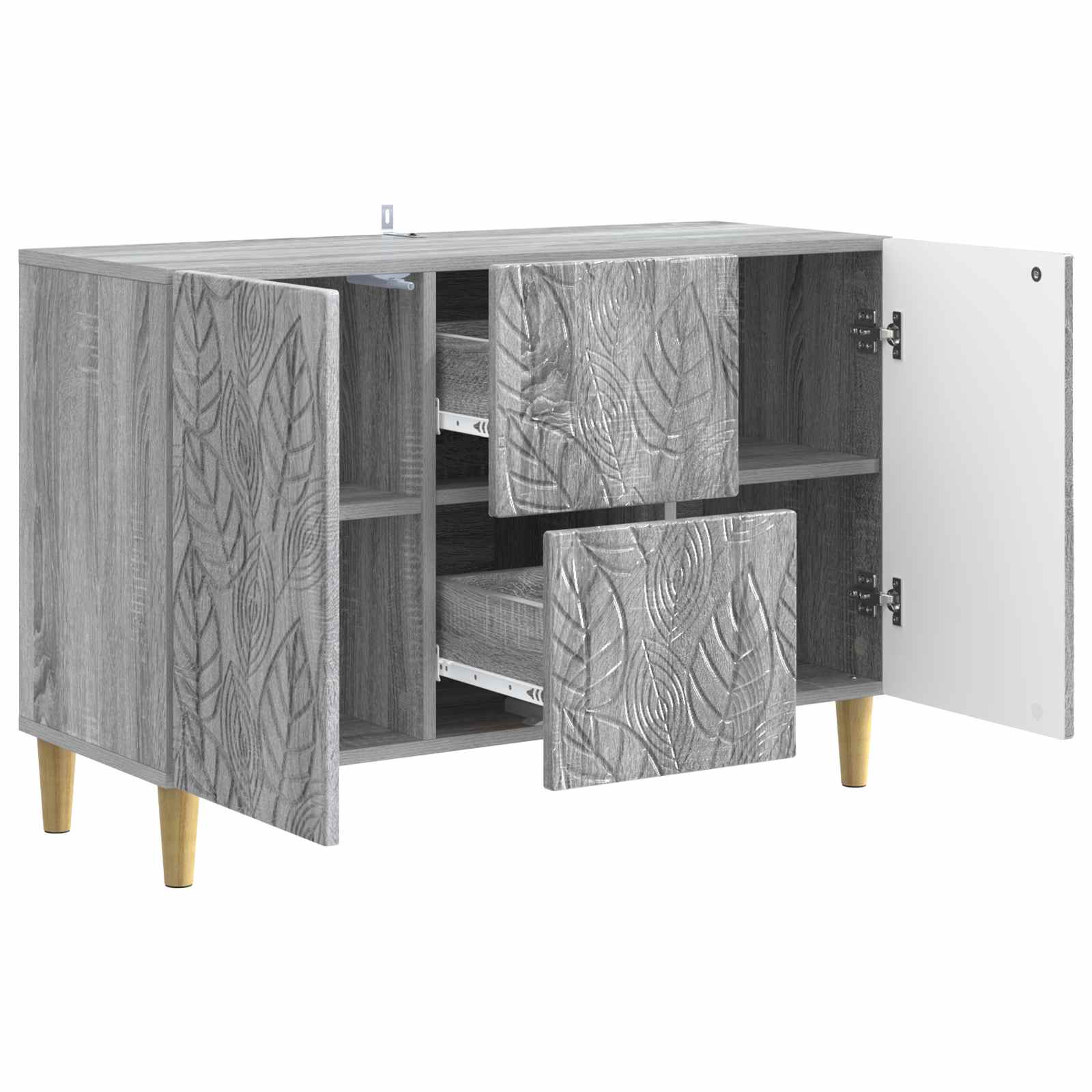 Kreveta Siva Sonoma 89 x 34,5 x 60 cm Konstruirano drvo