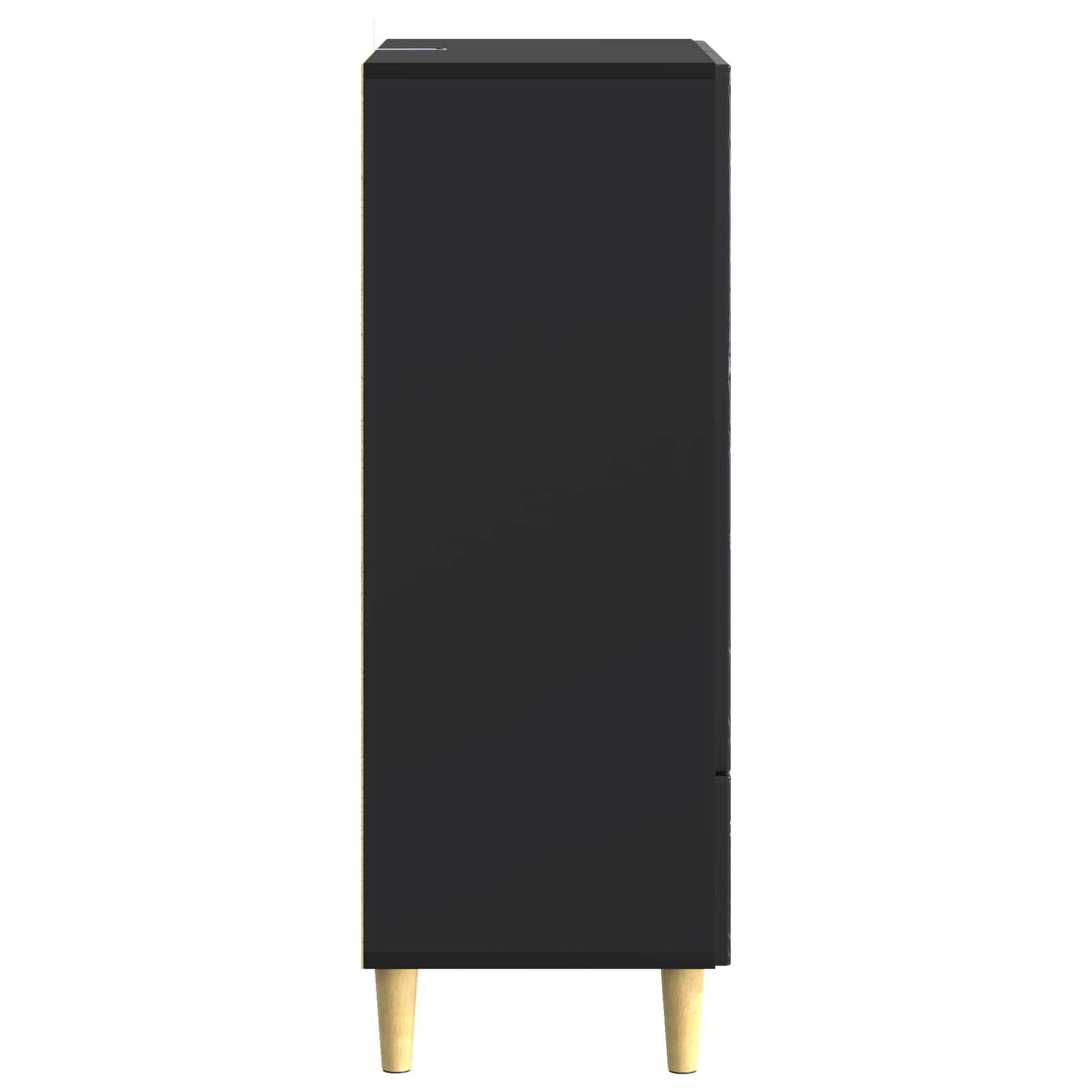 Kreveta Crna 66 x 34,5 x 95 cm Konstruirano drvo