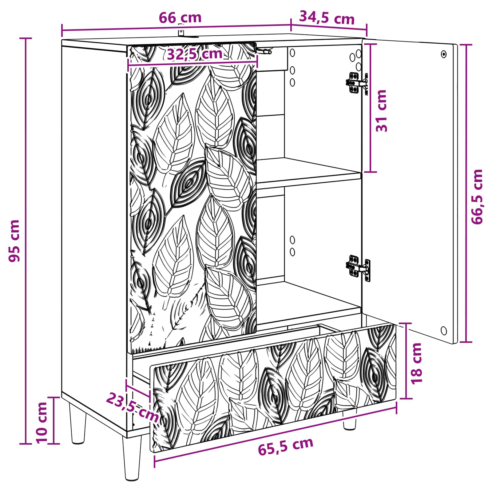Kreveta Crna 66 x 34,5 x 95 cm Konstruirano drvo